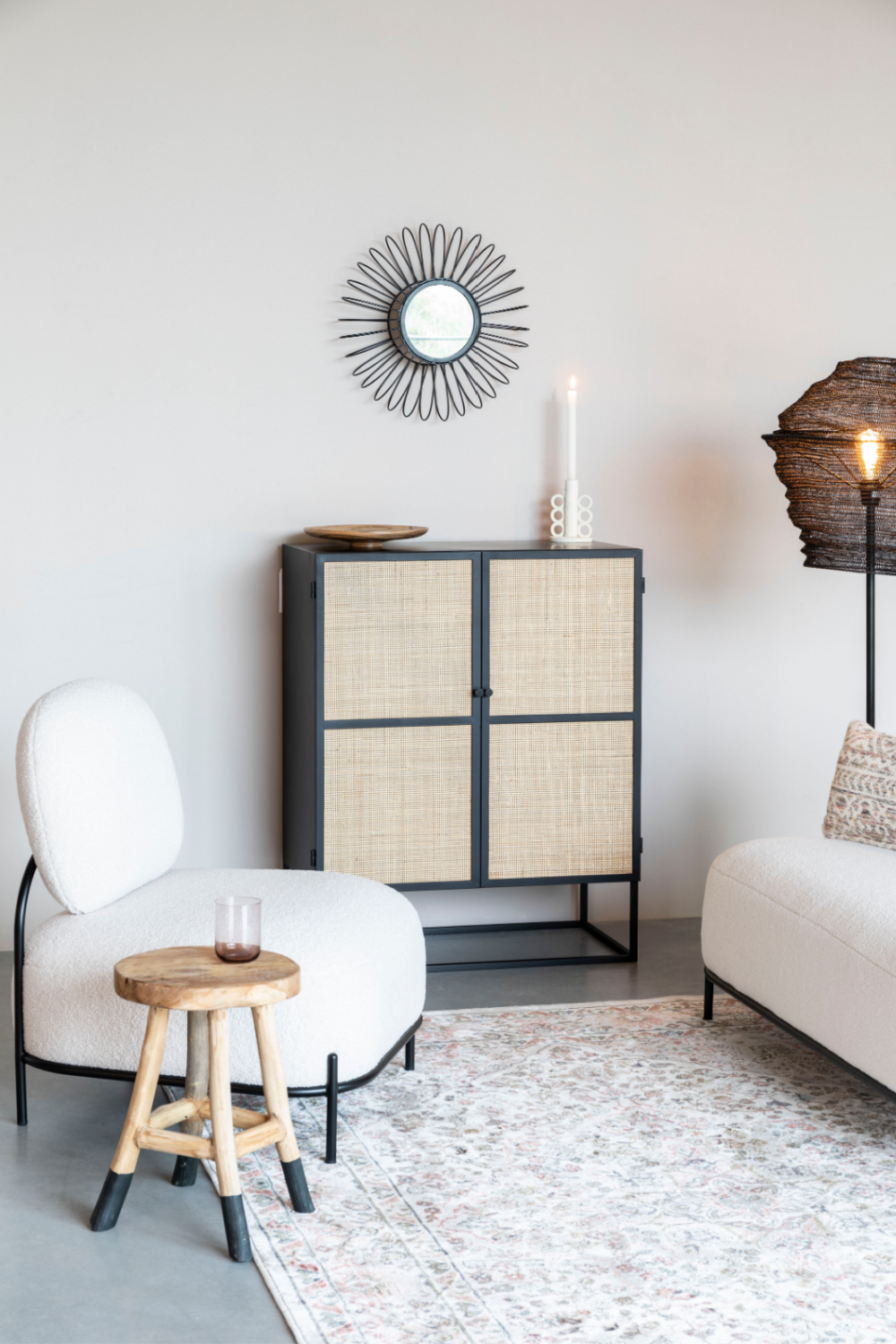 Rattan Webbing Cabinet | DF Guuji | OROA.com