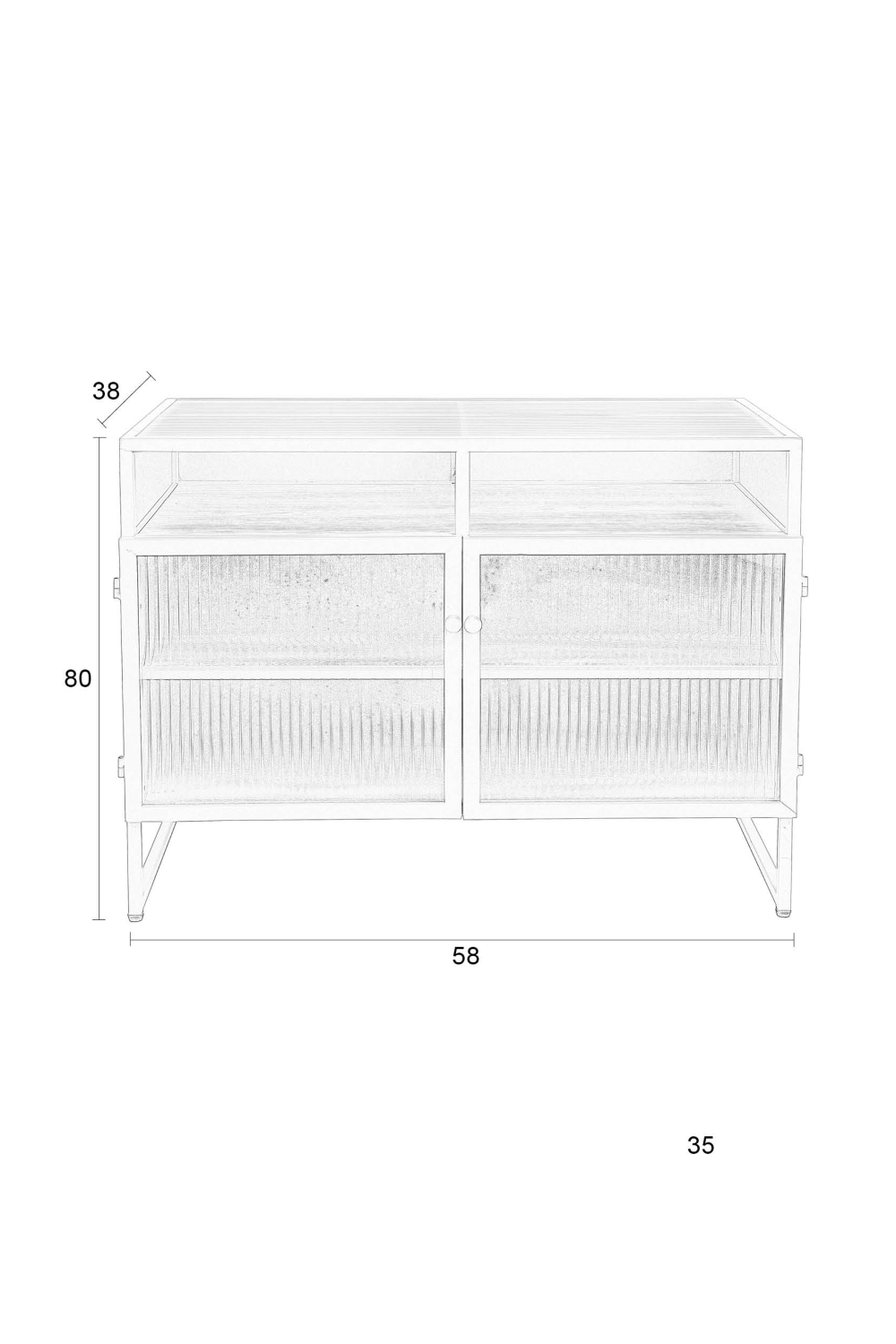 Green Metal Cabinet | DF Herbe | OROA.com