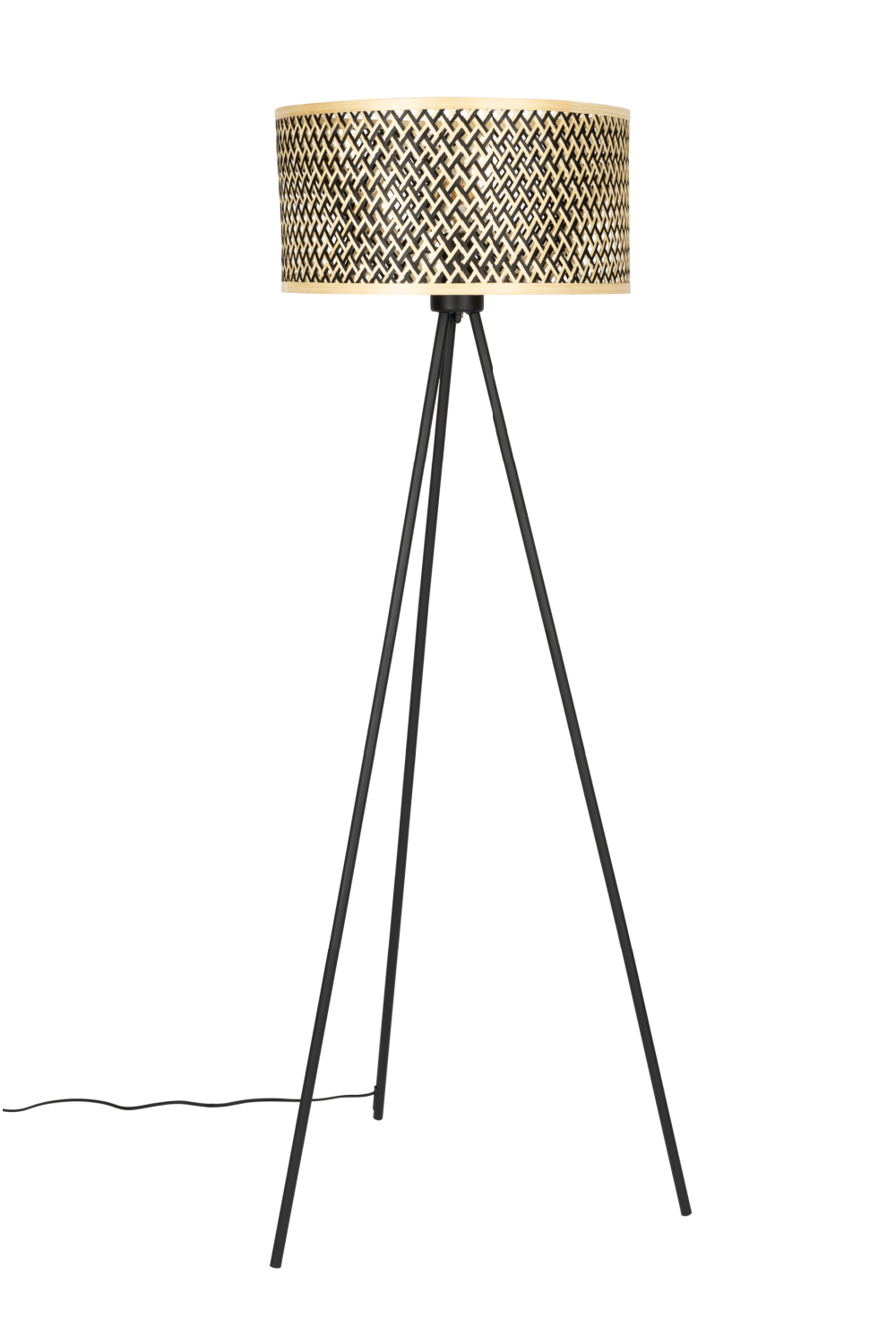 Modern Bamboo Tripod Floor Lamp | DF Isla Modern Bamboo Tripod Floor Lamp | DF Isla | OROA.com