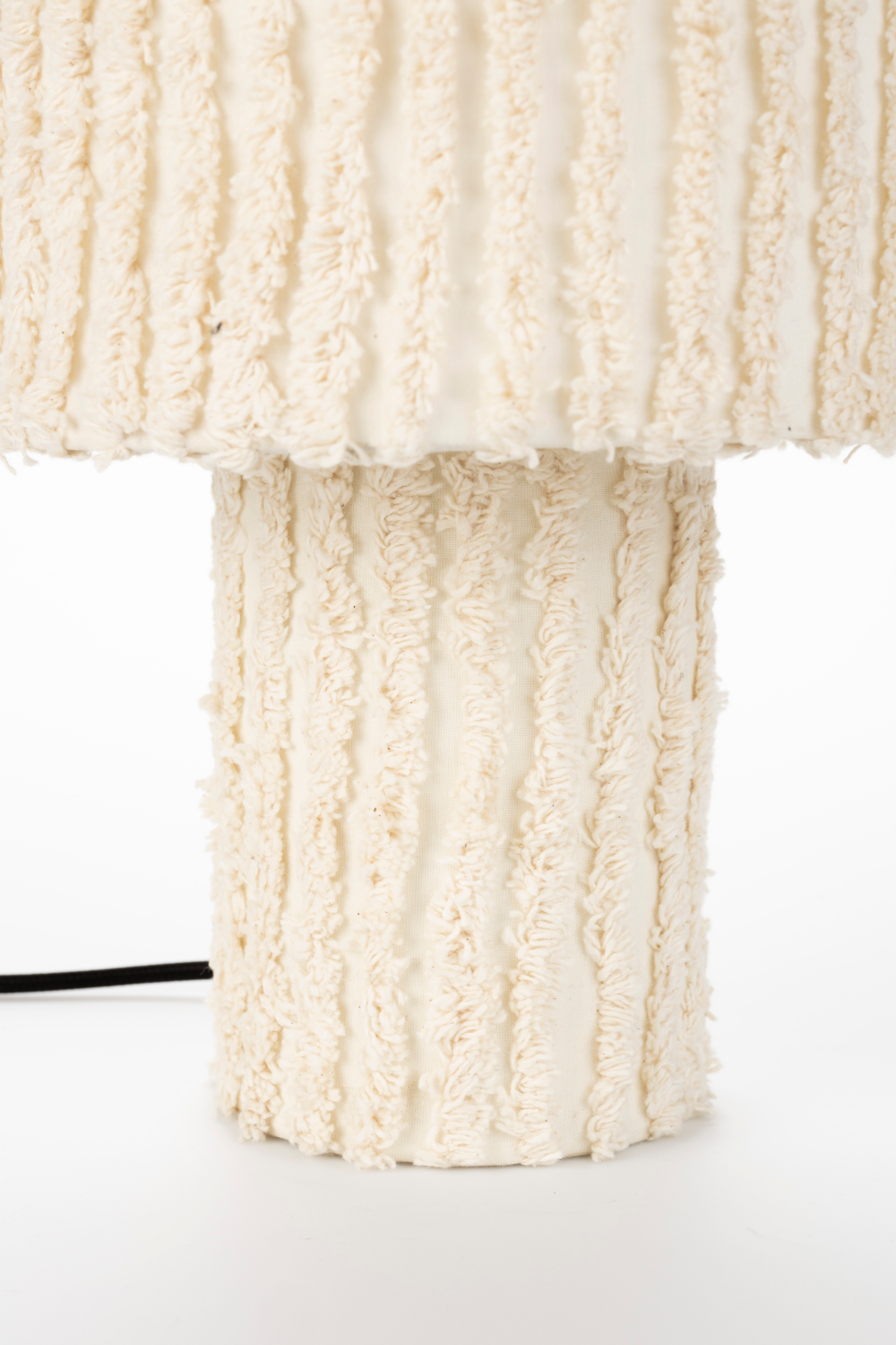 White Cotton Table Lamp | DF Arjun | OROA.com