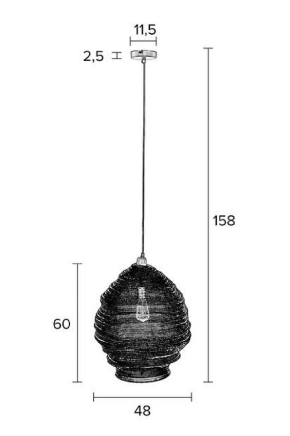 Brass Iron Mesh Pendant Lamp | DF Lena | Oroa.com