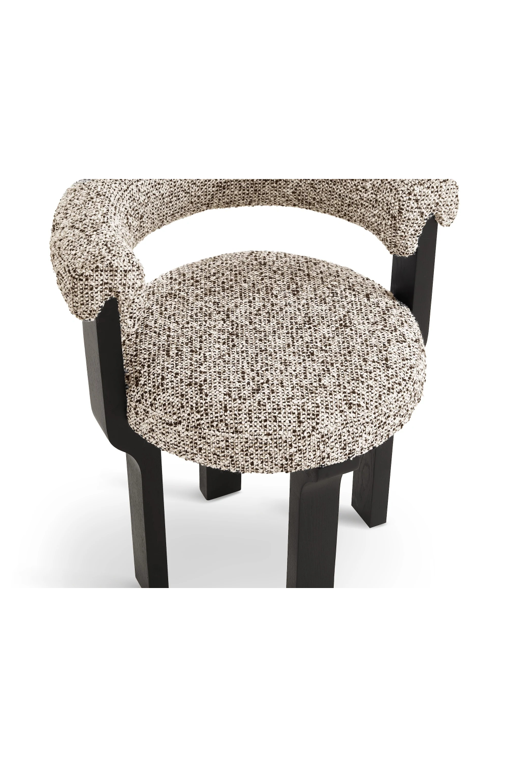 Rounded Tweed Dining Chair | Liang & Eimil Elba | Oroa.com