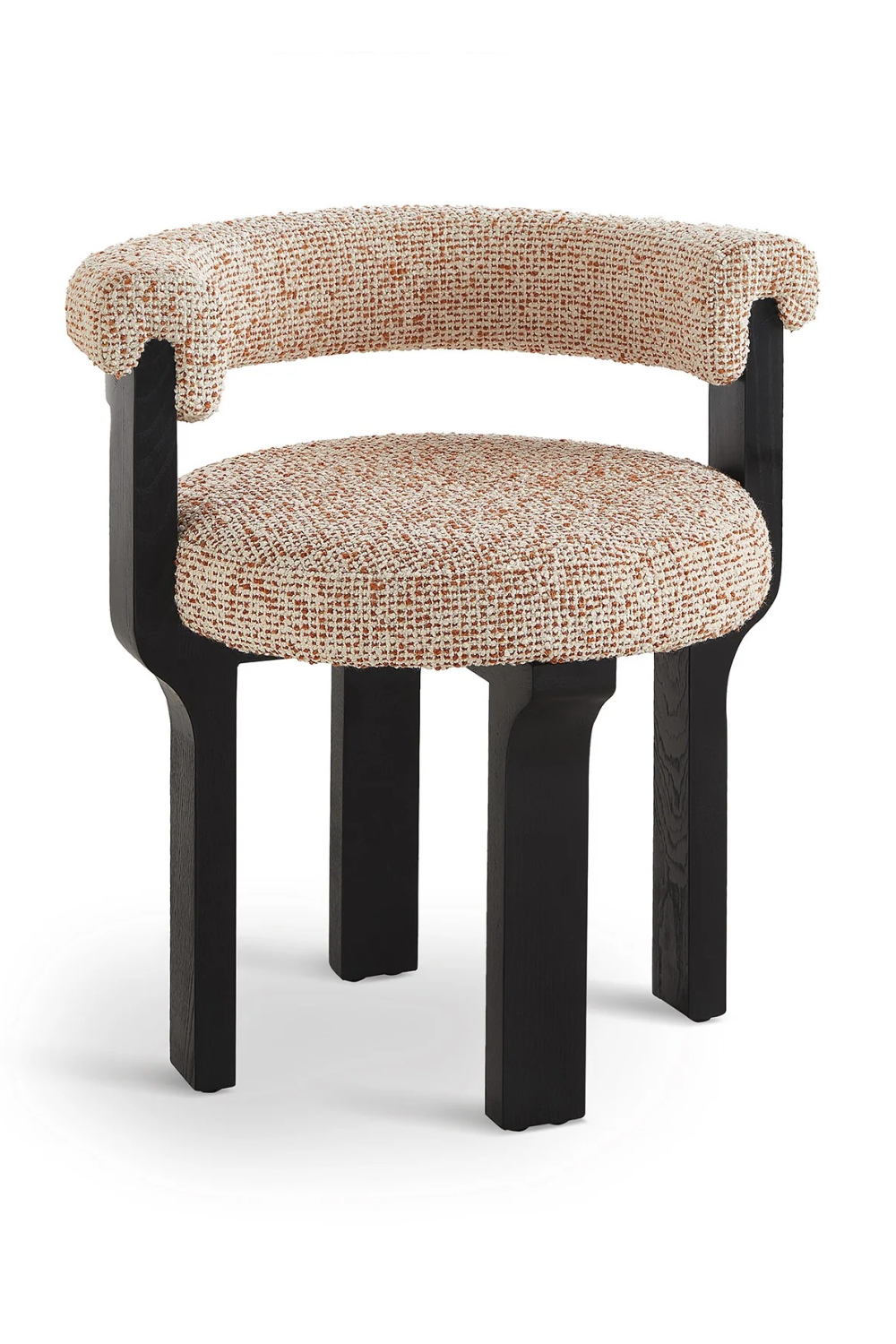 Rounded Tweed Dining Chair | Liang & Eimil Elba | Oroa.com