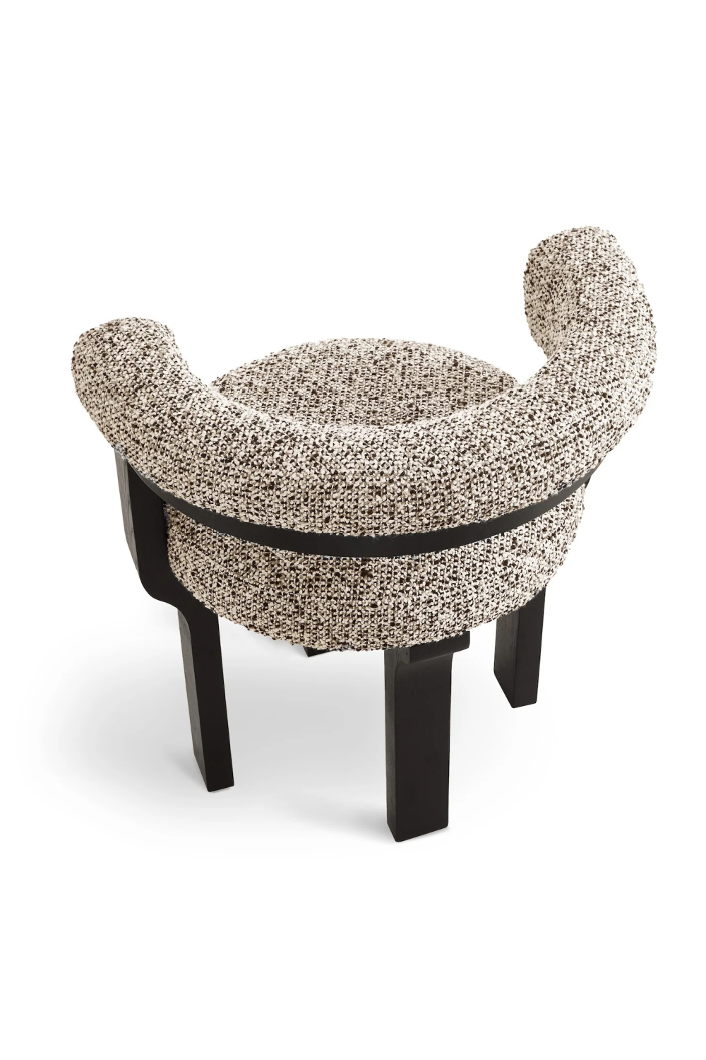 Rounded Tweed Dining Chair | Liang & Eimil Elba | Oroa.com