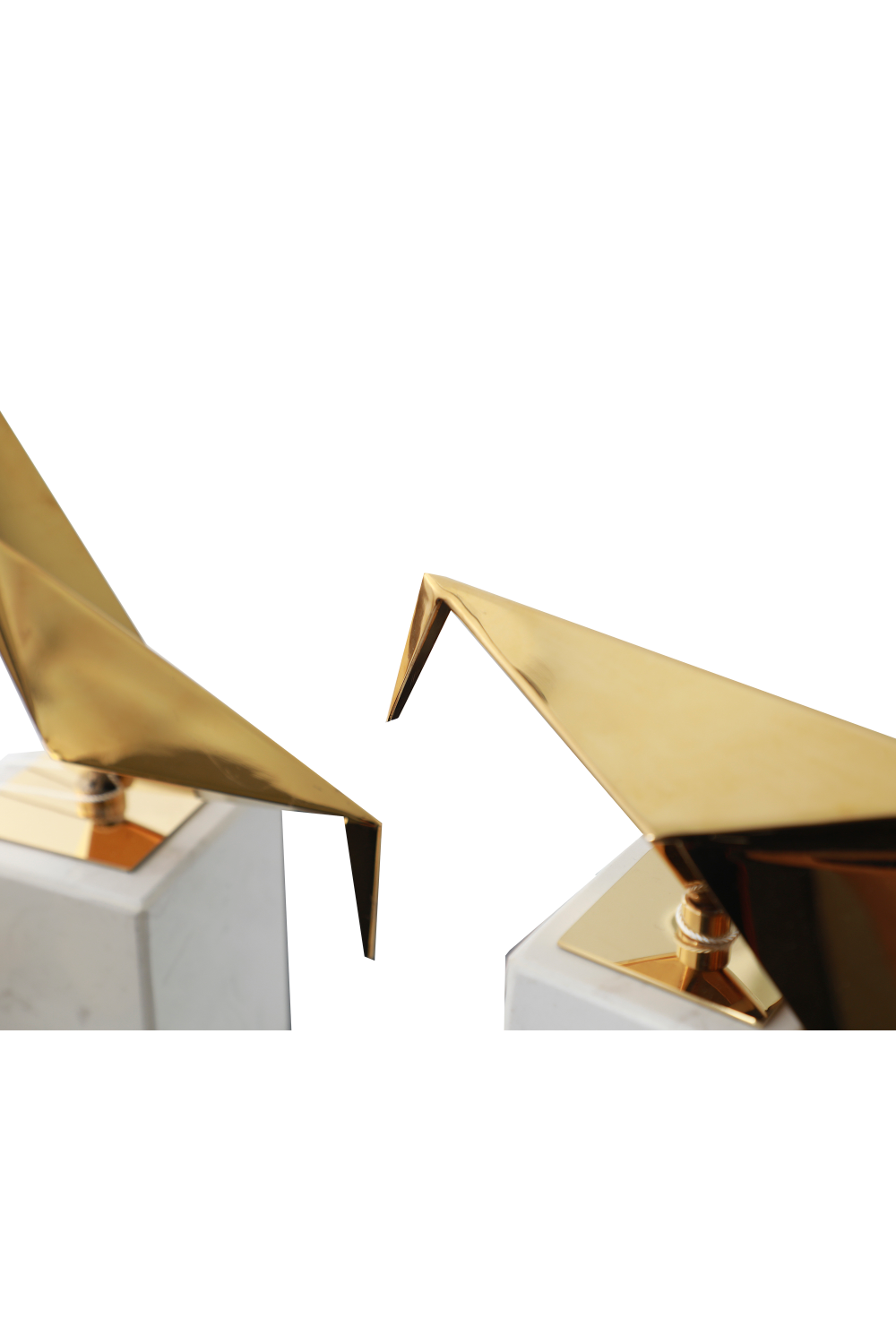 White Marble Brass Bird Sculpture | Liang & Eimil Alma | Oroa.com