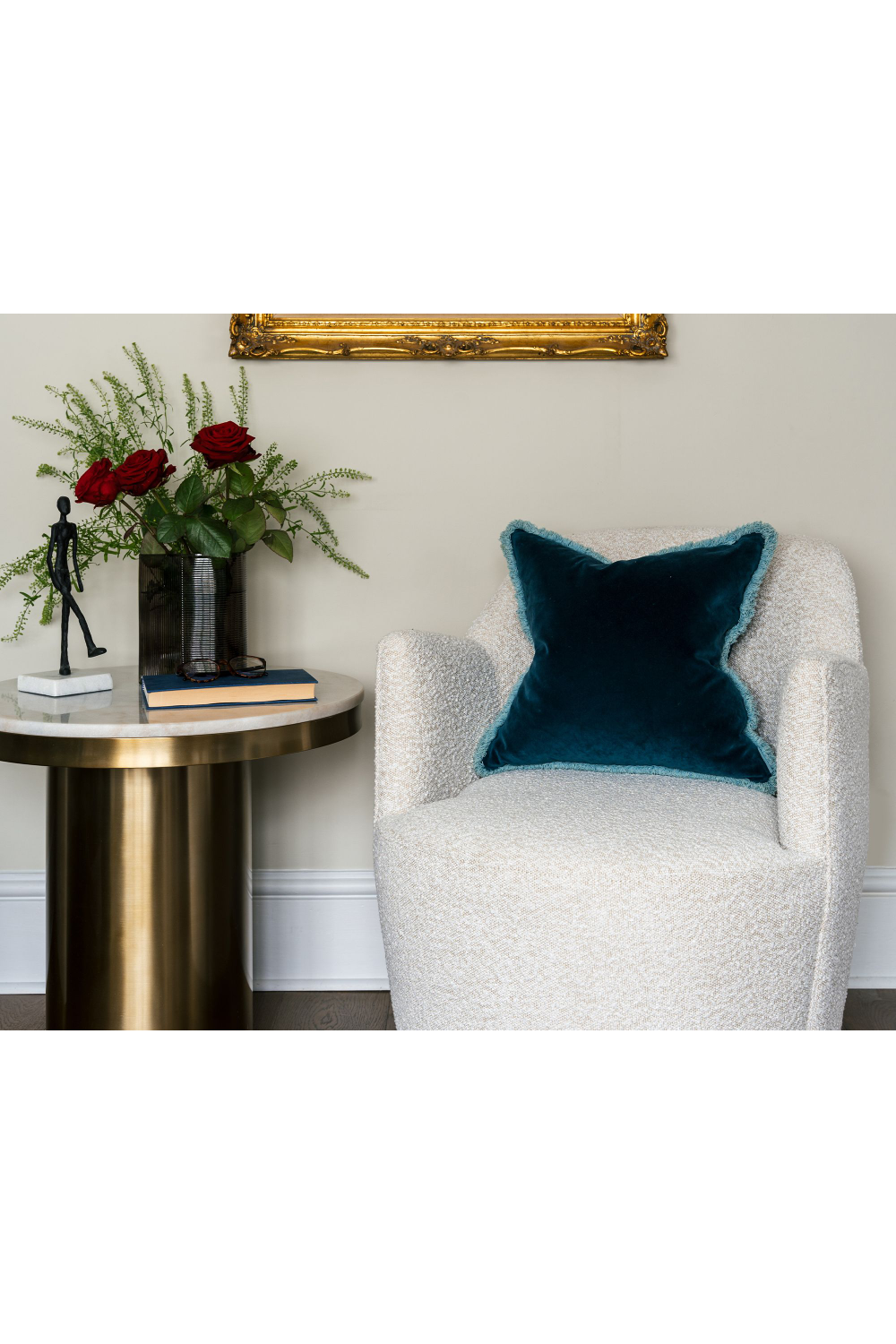 White Round Marble Side Table | Liang & Eimil Camden | Oroa.com