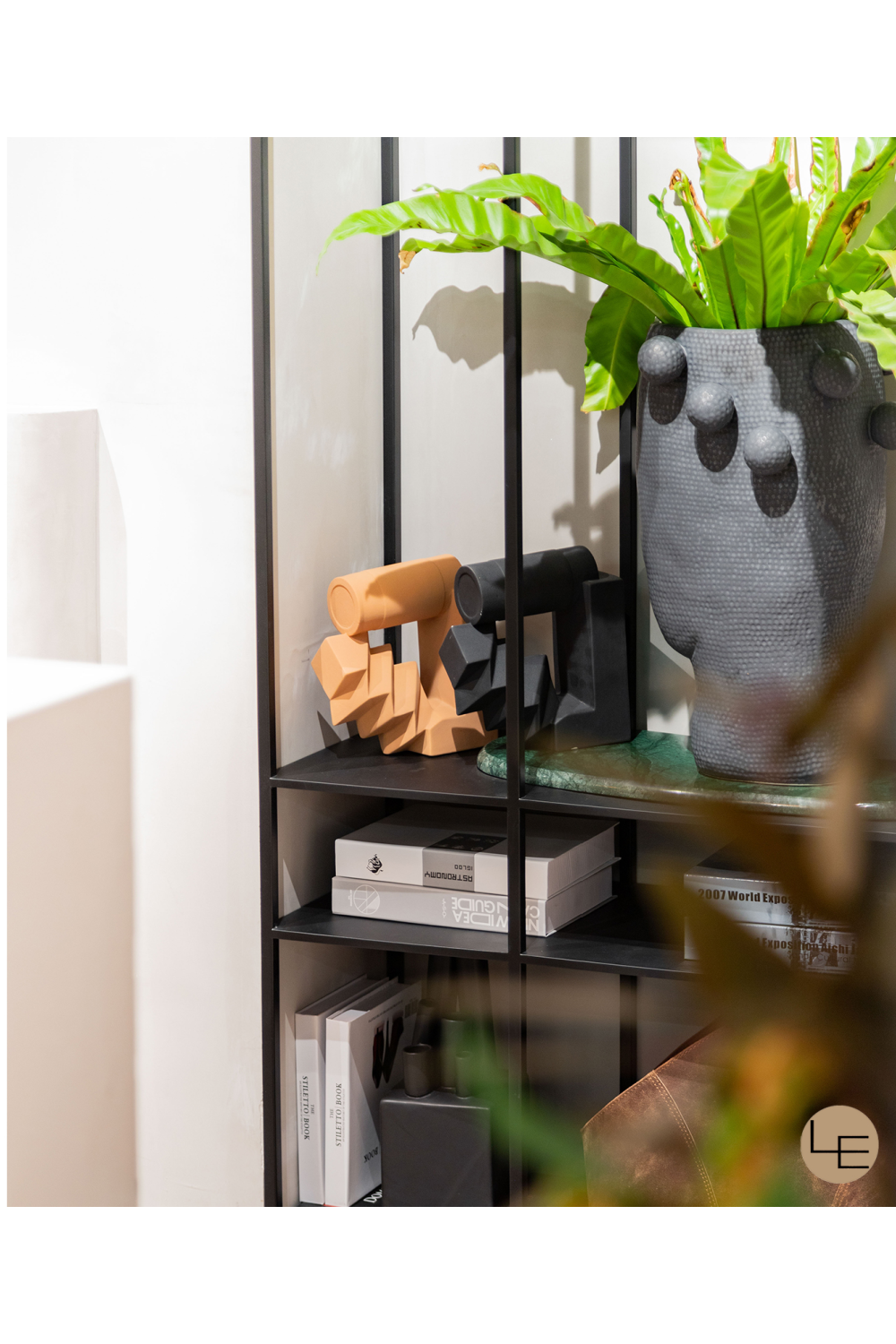 Sculptural Black Ceramic Vase | Liang & Eimil Latete II | OROA.com