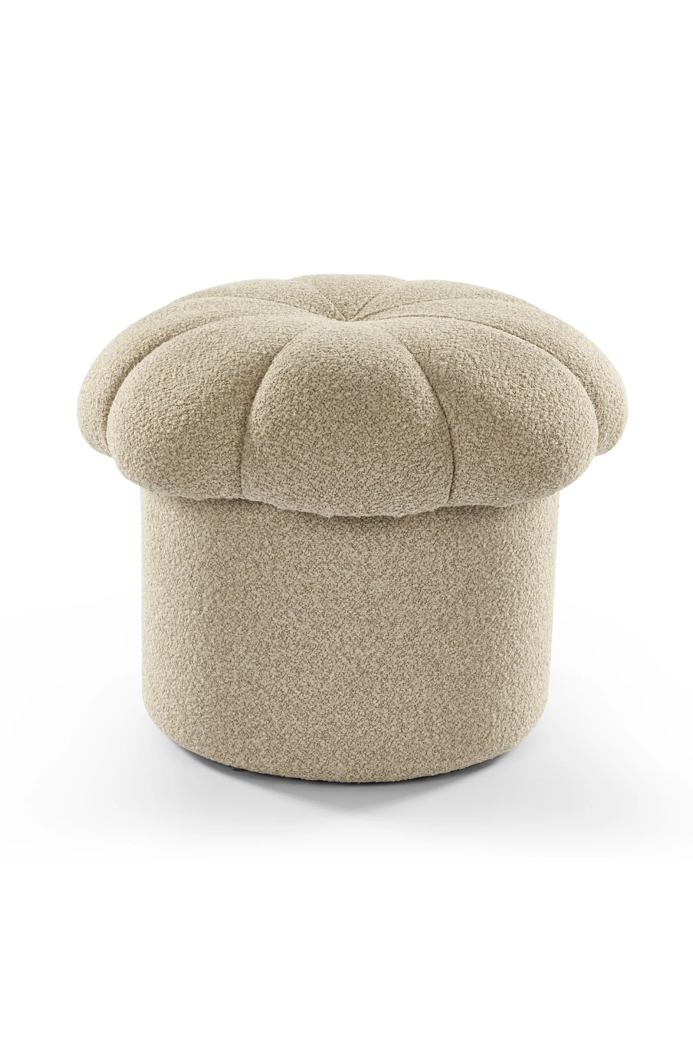 Beige Scalloped Footstool | Liang & Eimil Lis | Oroa.com