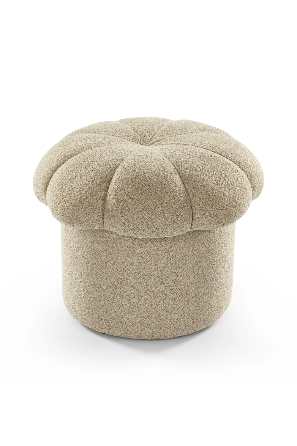 Beige Scalloped Footstool | Liang & Eimil Lis | Oroa.com