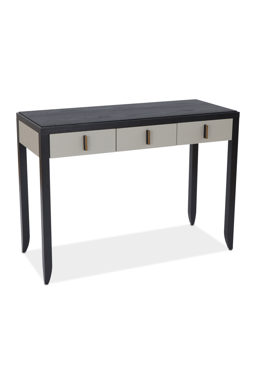 Taupe Leather 3-Drawer Dressing Table | Liang & Eimil Garda | Oroa.com