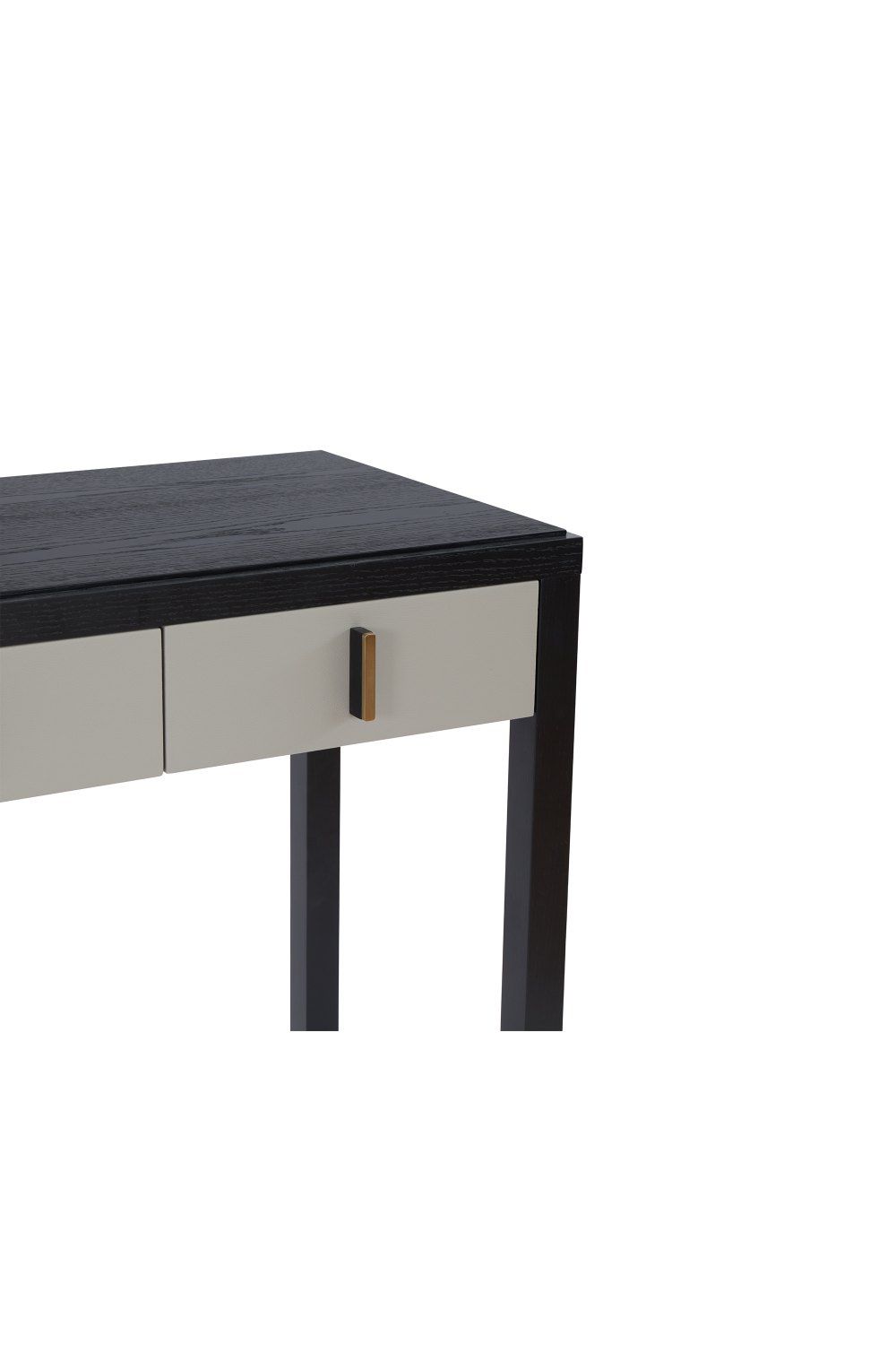 Taupe Leather 3-Drawer Dressing Table | Liang & Eimil Garda | Oroa.com