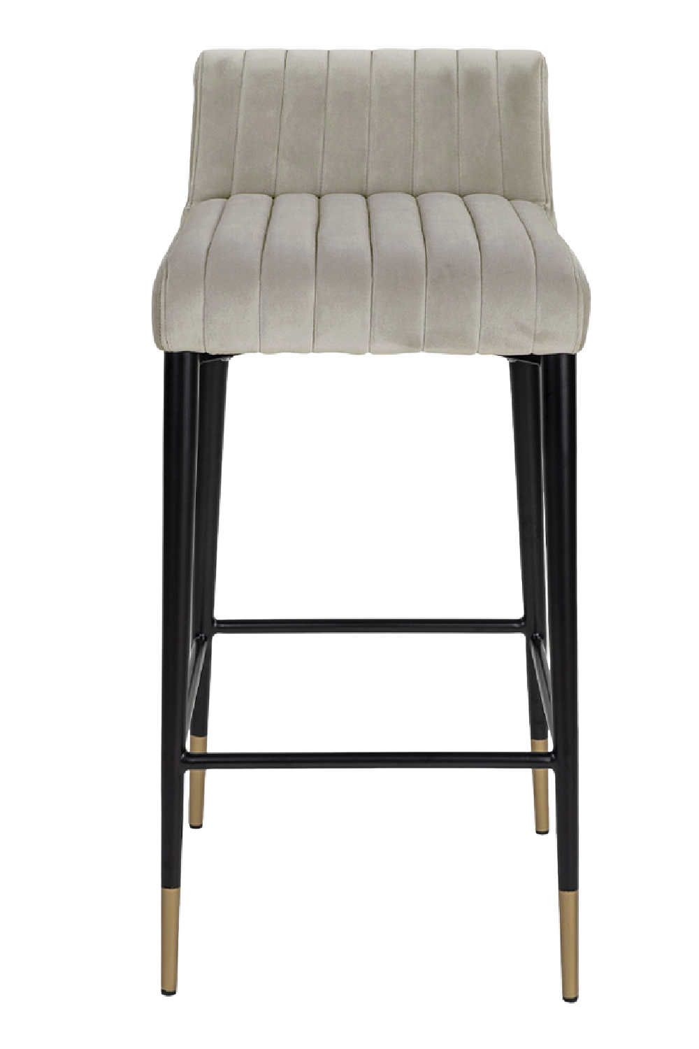 Gray Velvet Modern Bar Stool | Liang & Eimil Coltrane | Oroa.com
