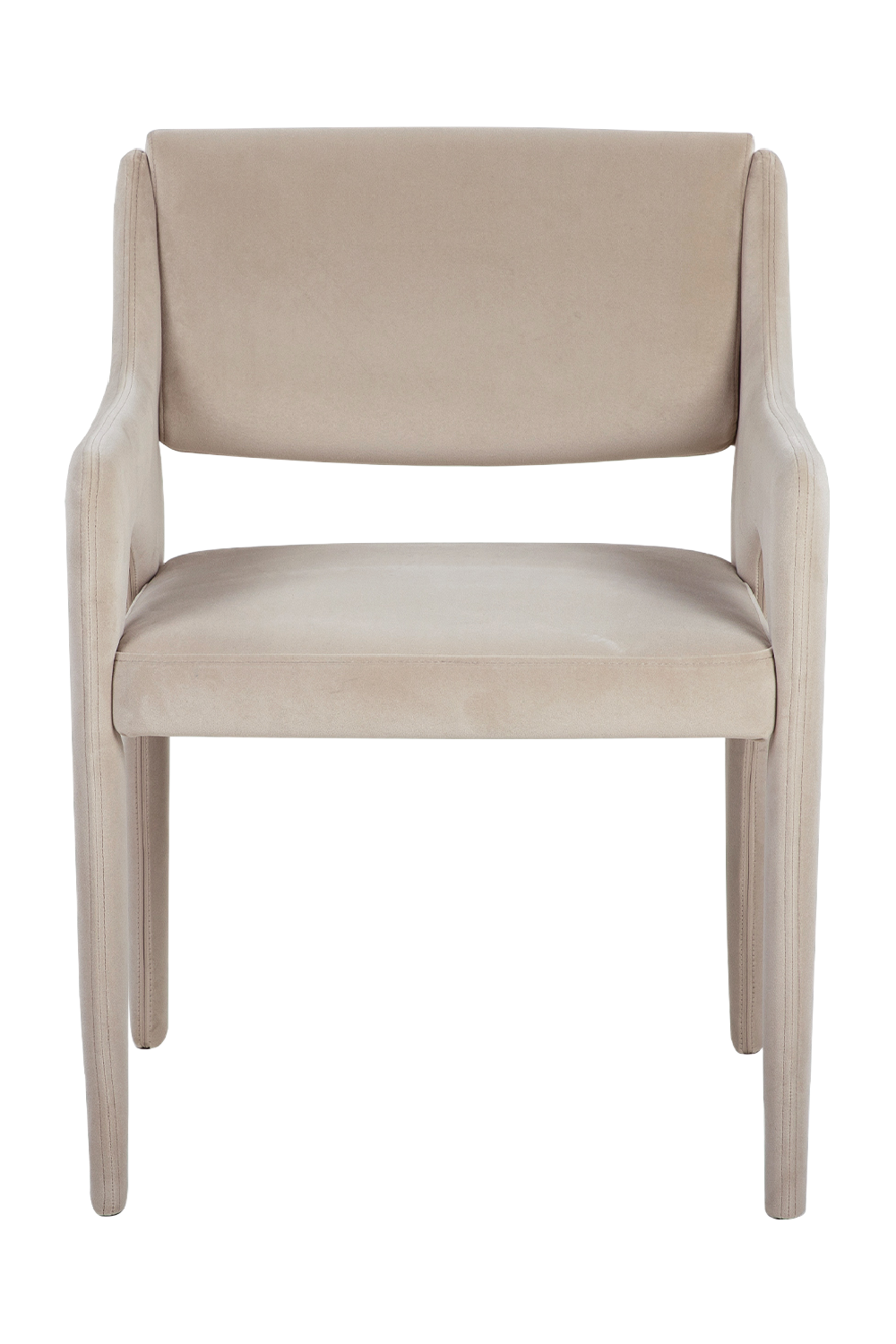 Cream Velvet Wrapped Dining Chair Liang & Eimil Godard Oroatrade.com