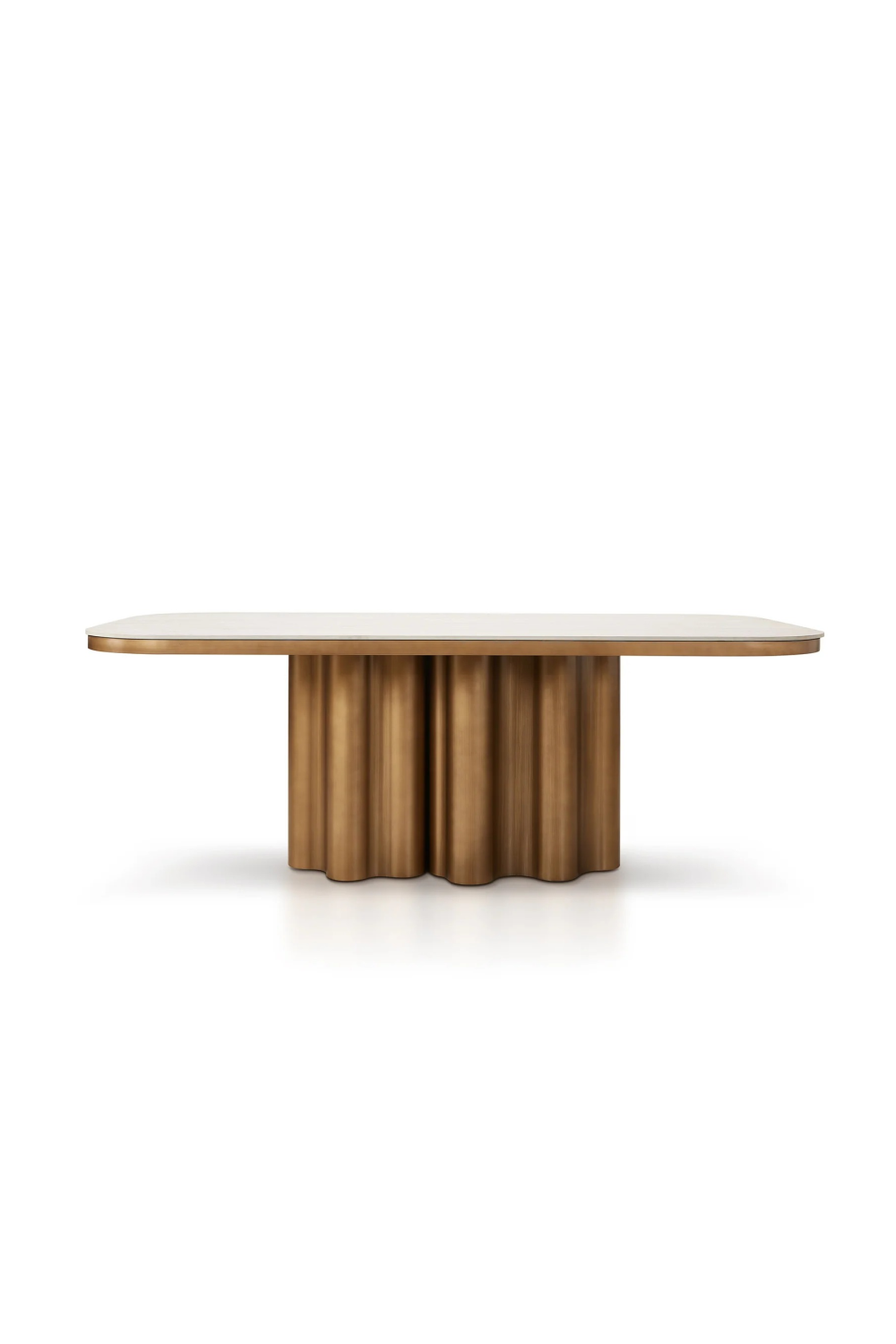 Travertine Marble Dining Table | Liang & Eimil Corinthian | Oroa.com