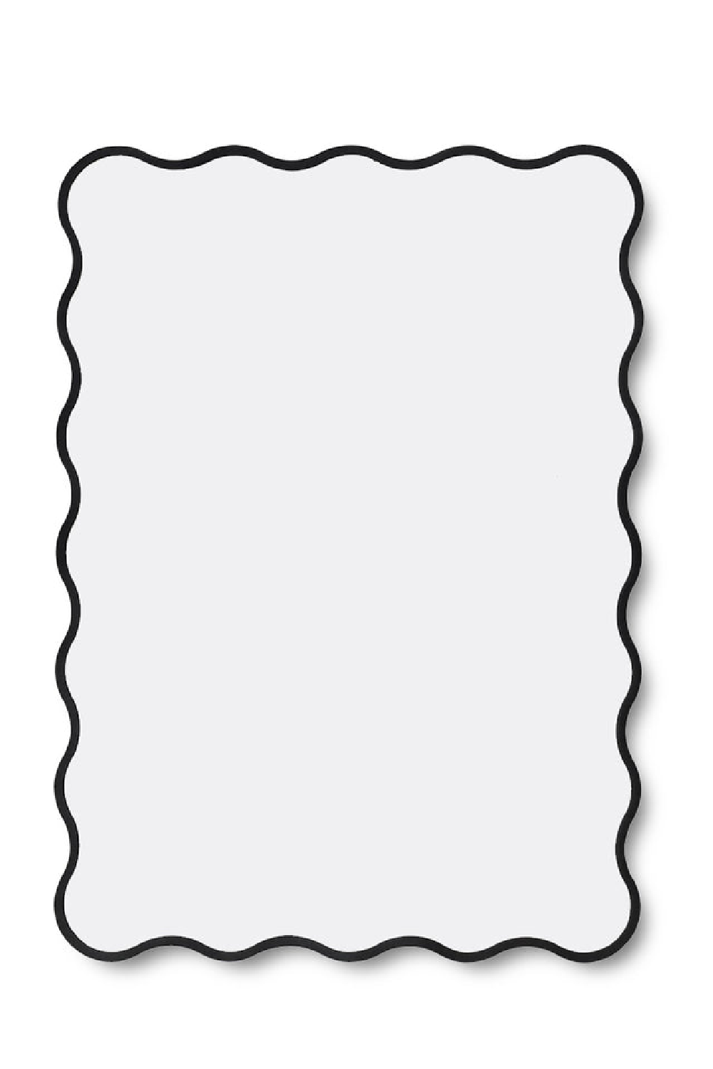 Scalloped Black Wall Mirror | Liang & Eimil Talia | Oroa.com