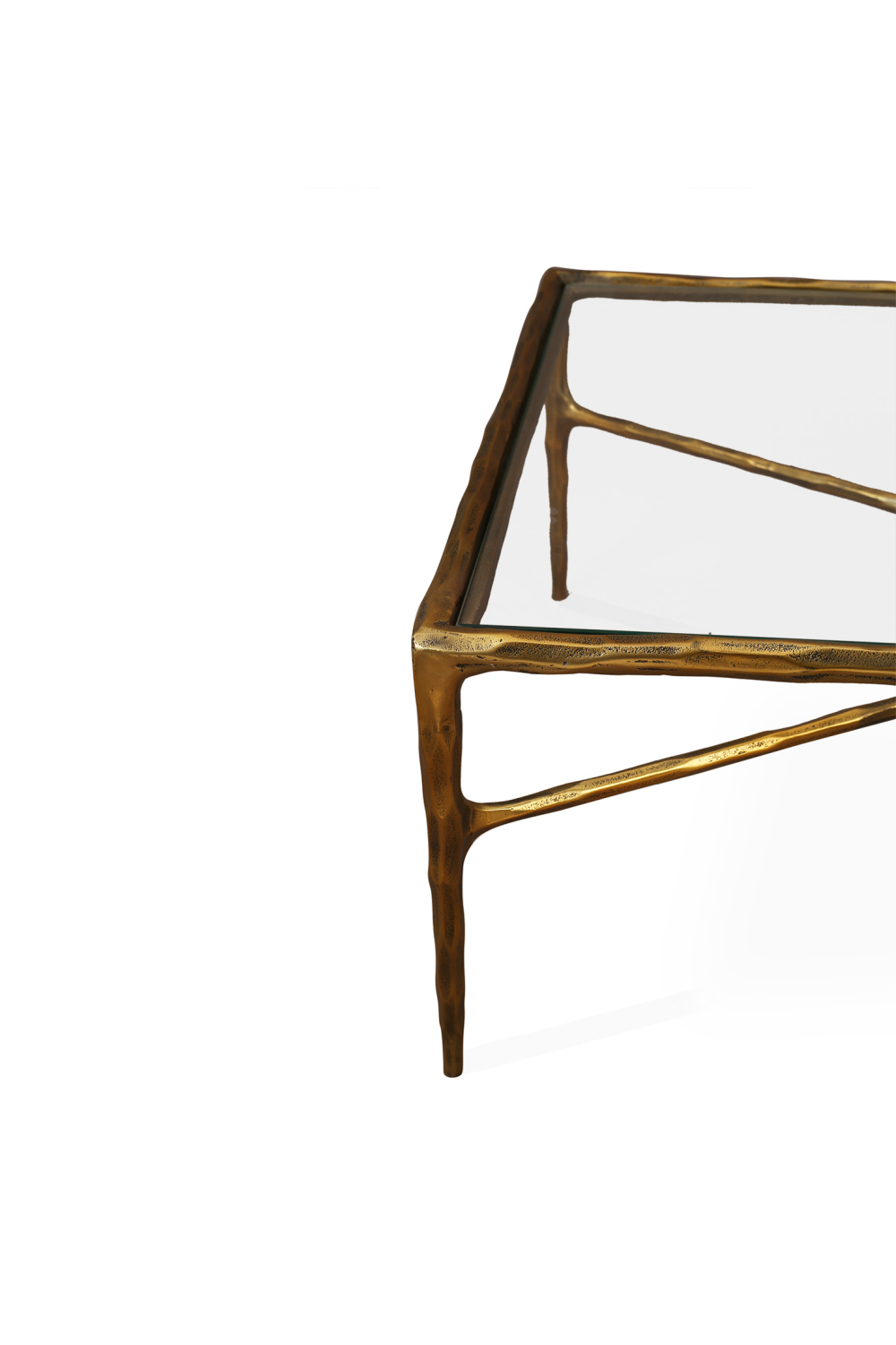 Textured Brass Coffee Table | Liang & Eimil Cobra | Oroa.com