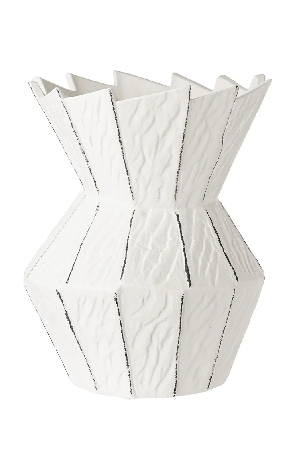Textured White Ceramic Vase | Liang & Eimil Cresta | Oroa.com