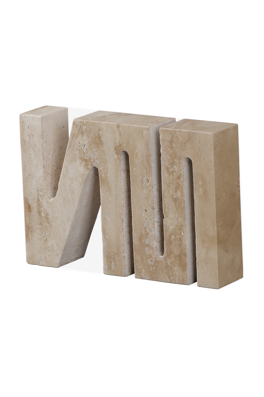 Beige Travertine Carved Sculpture | Liang & Eimil Emanden | Oroa.com