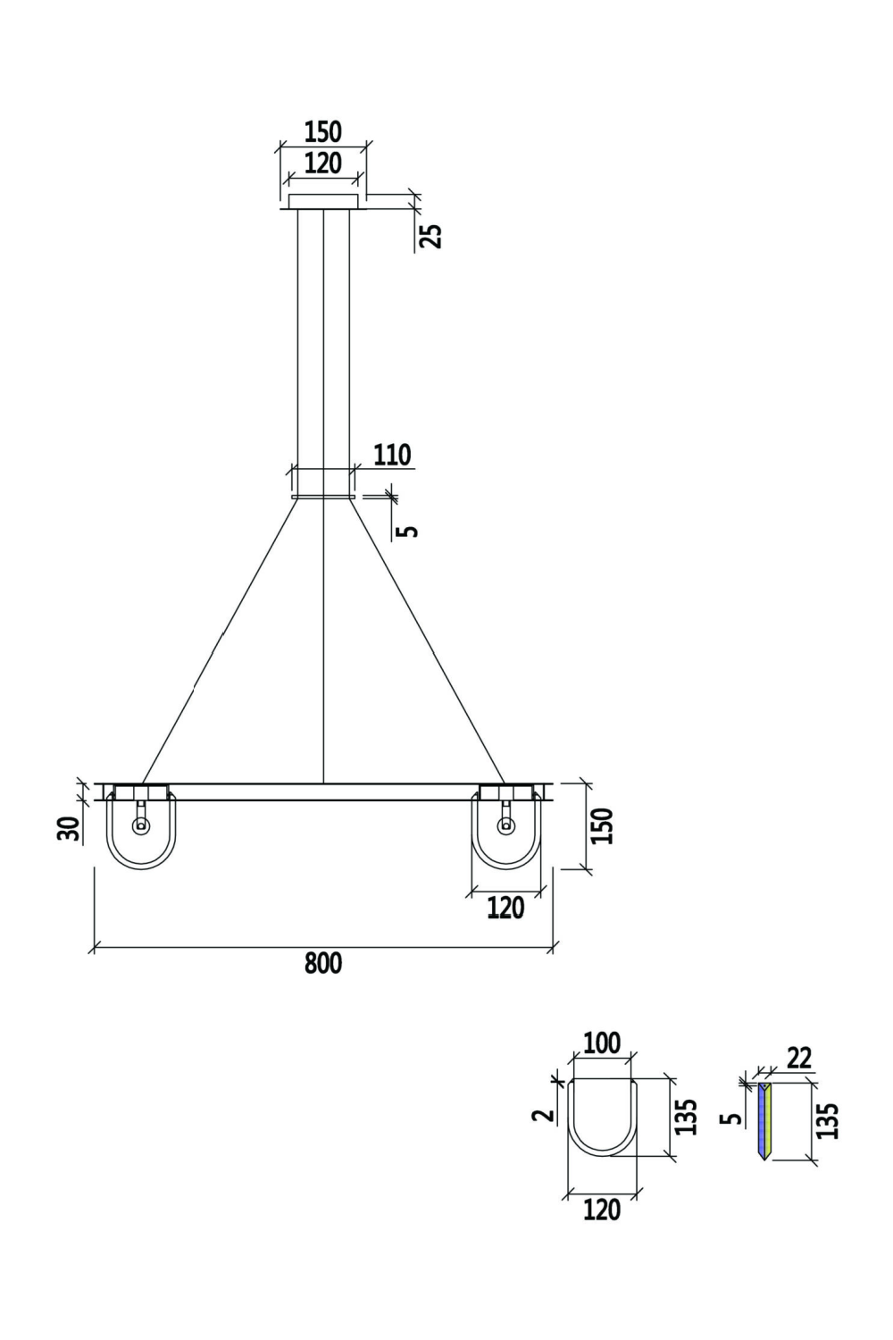 Art Deco Glass Pendant Lamp | Liang & Eimil Nimbus | Oroa.com