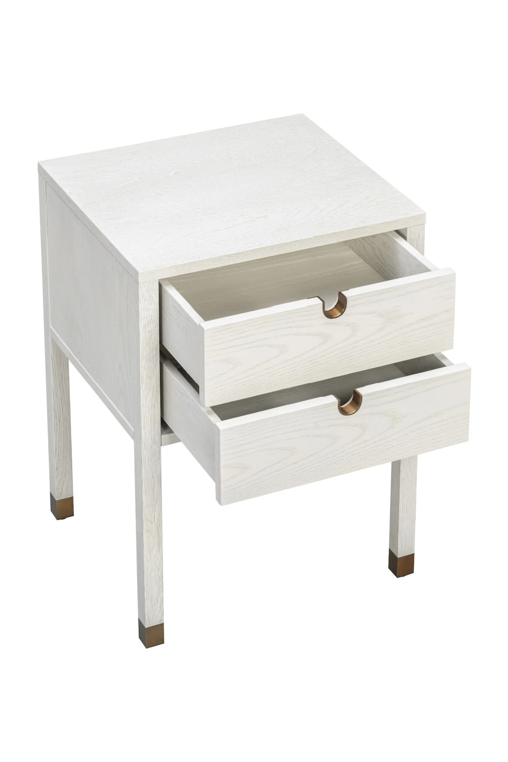 White Wooden 2-Drawer Bedside Table | Liang & Eimil Alcudia | Oroa.com