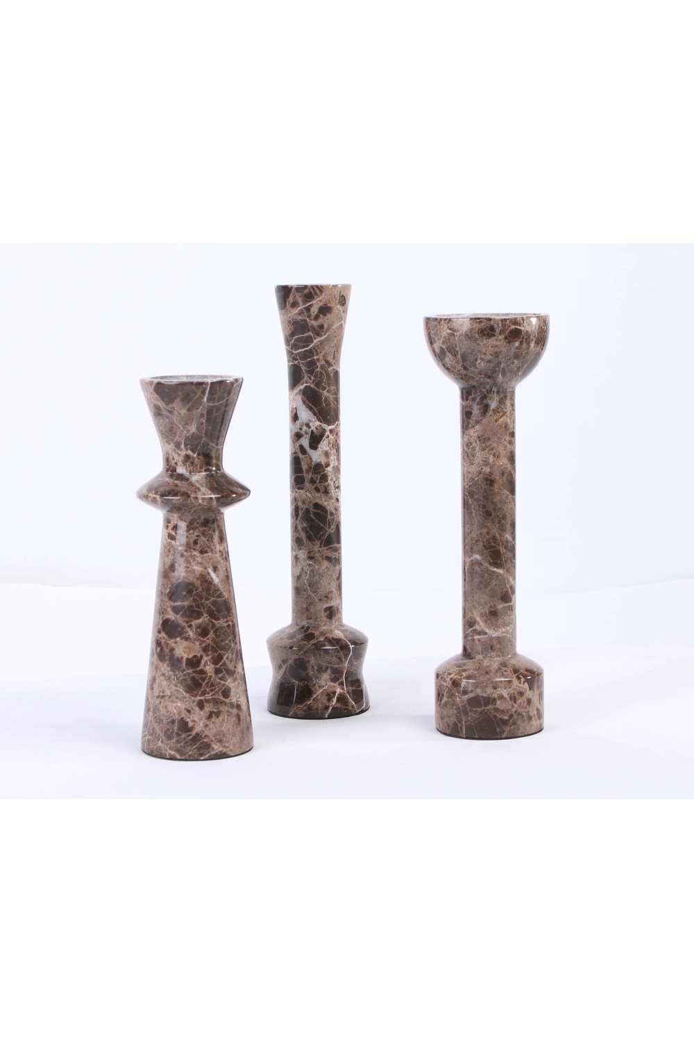 Dark Brown Marble Candle Holder | Liang & Eimil Melora | Oroa.com