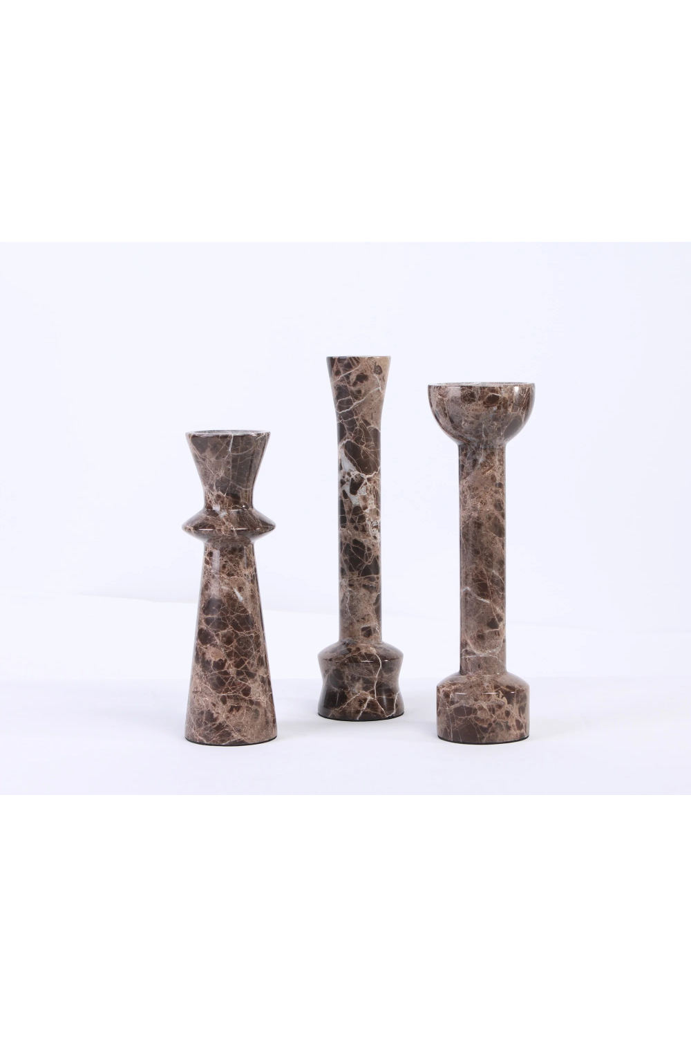 Dark Brown Marble Candle Holder | Liang & Eimil Melora | Oroa.com