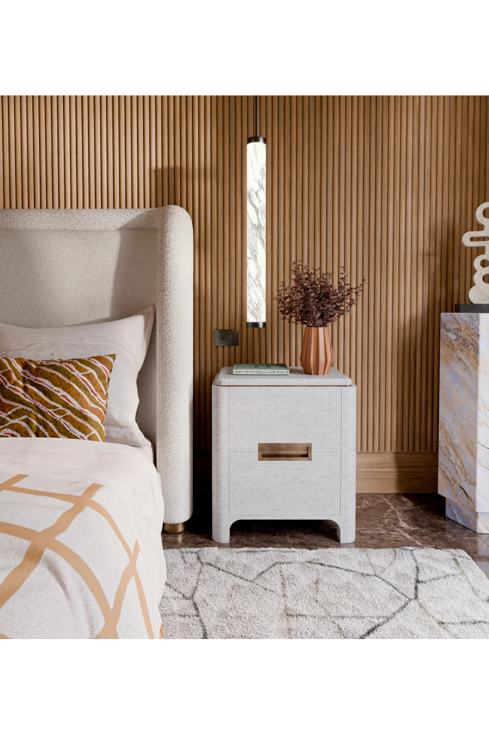 Alabaster Effect Tube Pendant Lamp | Liang & Eimil Abaco | Oroa.com