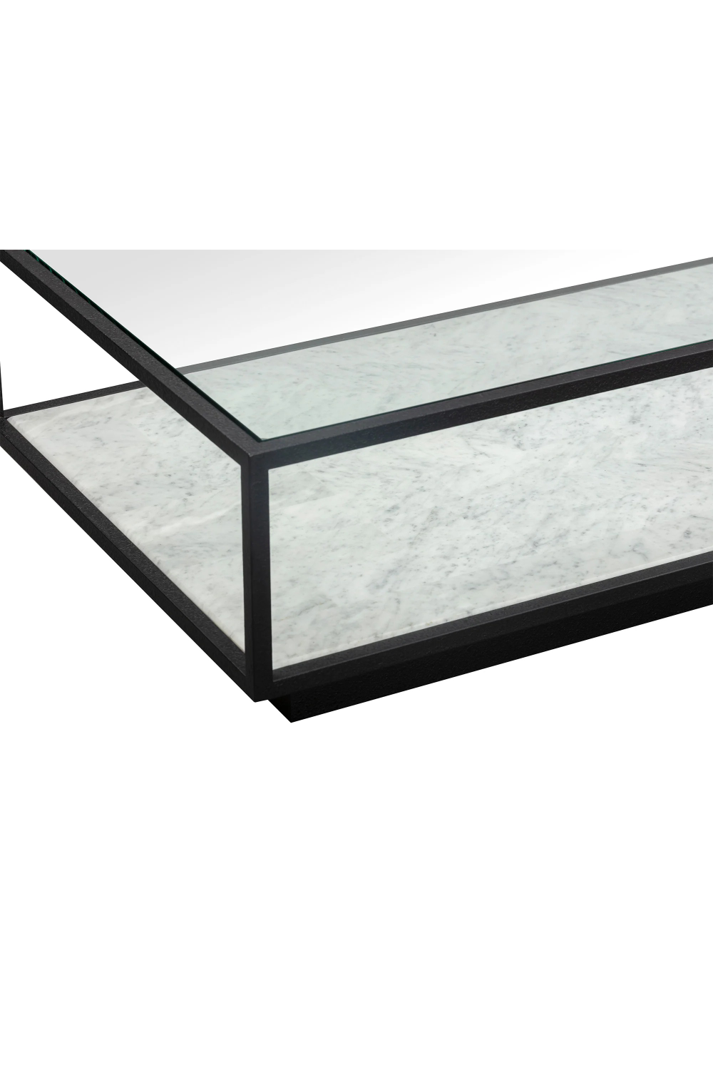 Black Textured Metal Coffee Table | Liang & Eimil Belmon | Oroa.com