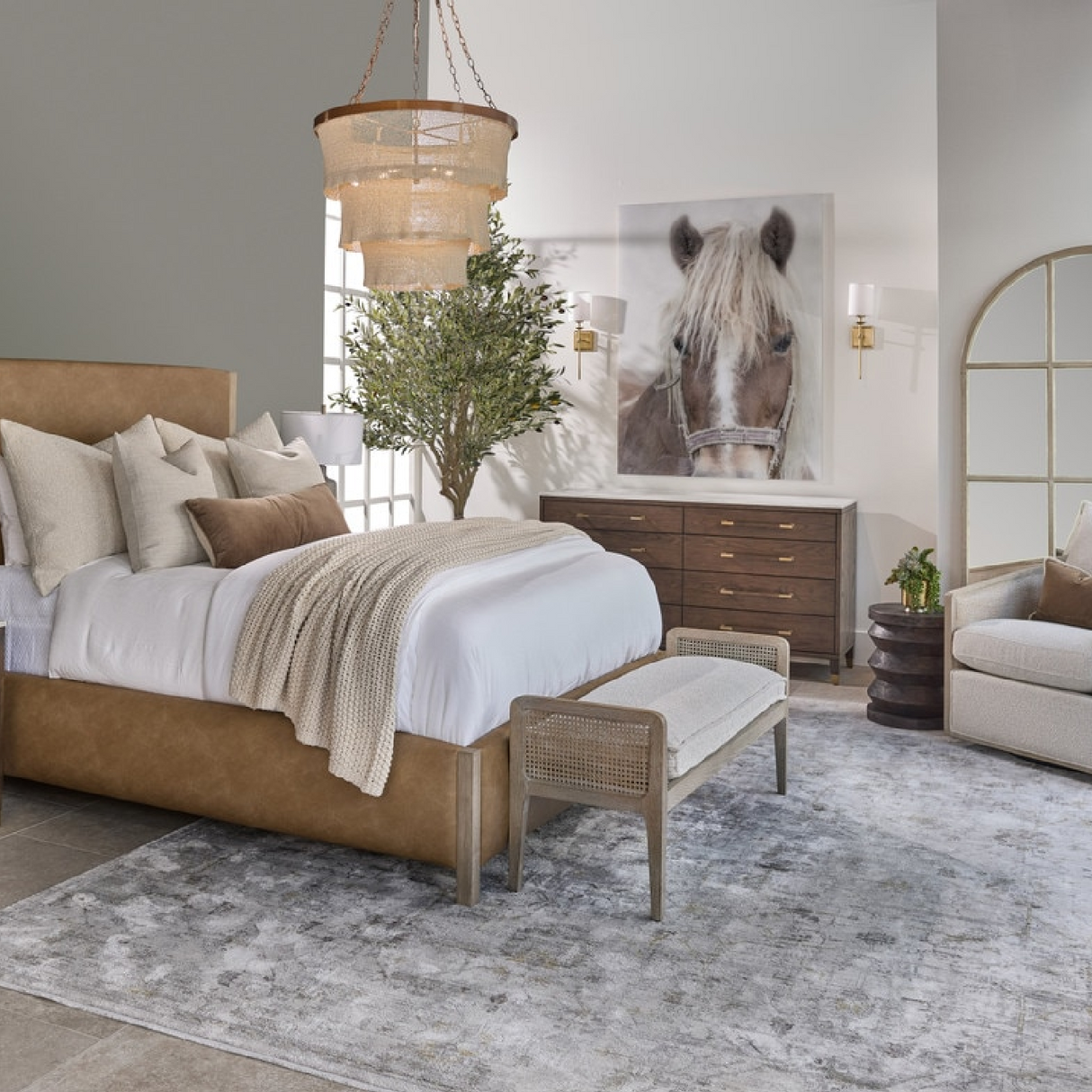 Brown Oak 8-Drawer Double Dresser | Oroa.com
