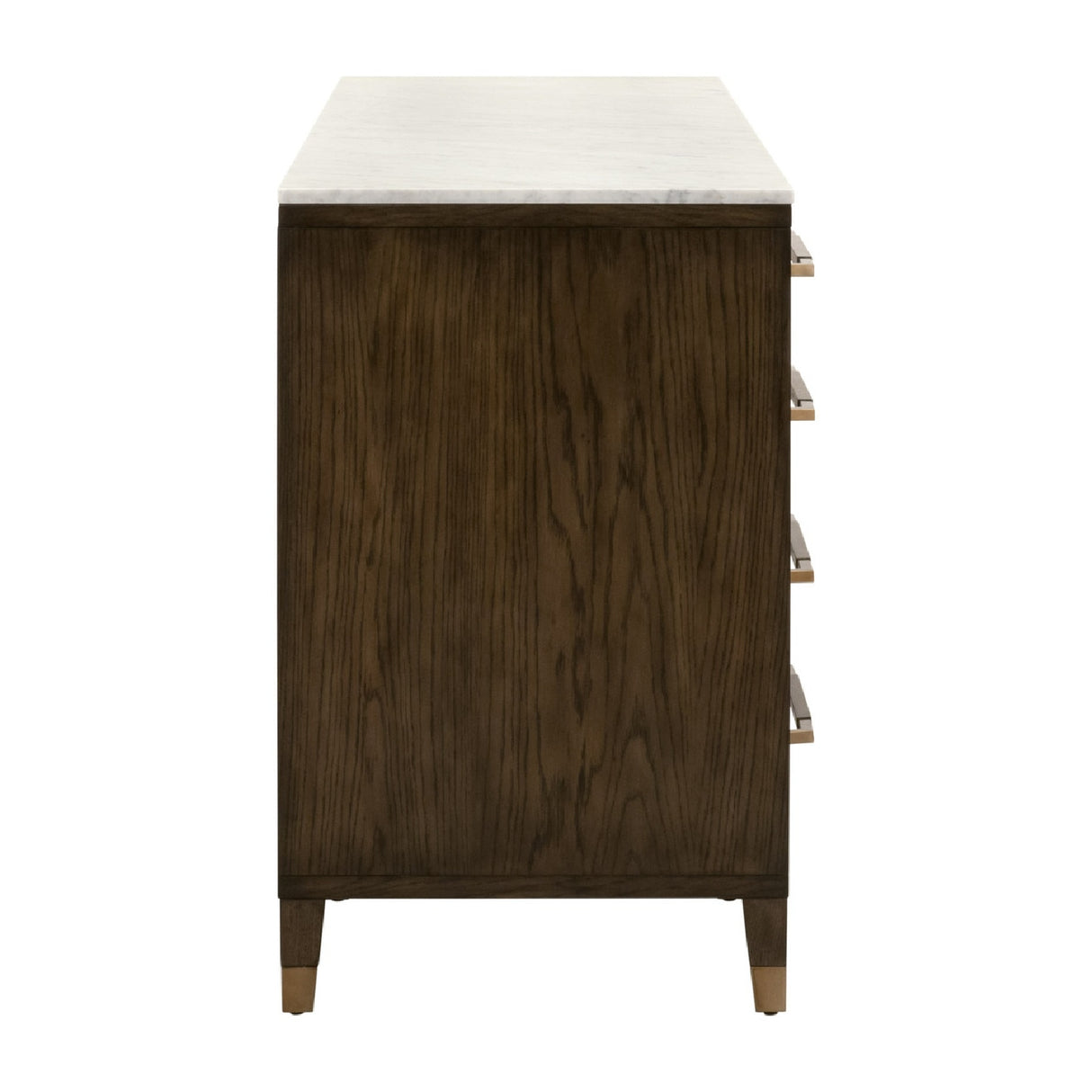 Brown Oak 8-Drawer Double Dresser | Oroa.com