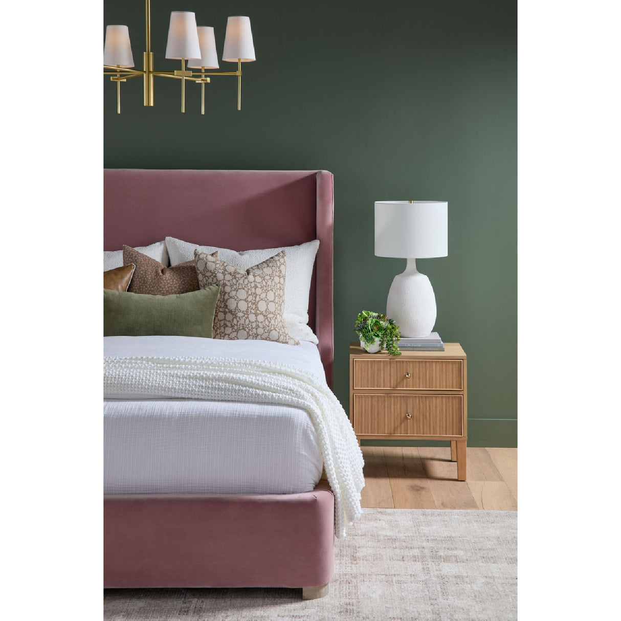 2-Drawer Oak Nightstand S | Oroa.com
