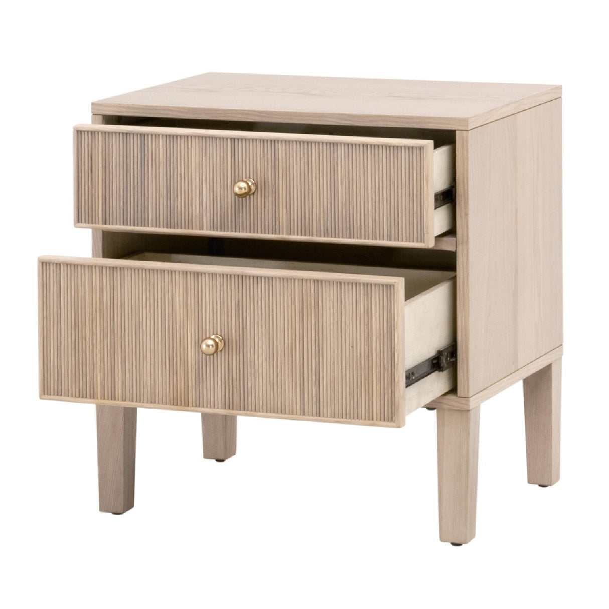 2-Drawer Oak Nightstand S | Oroa.com