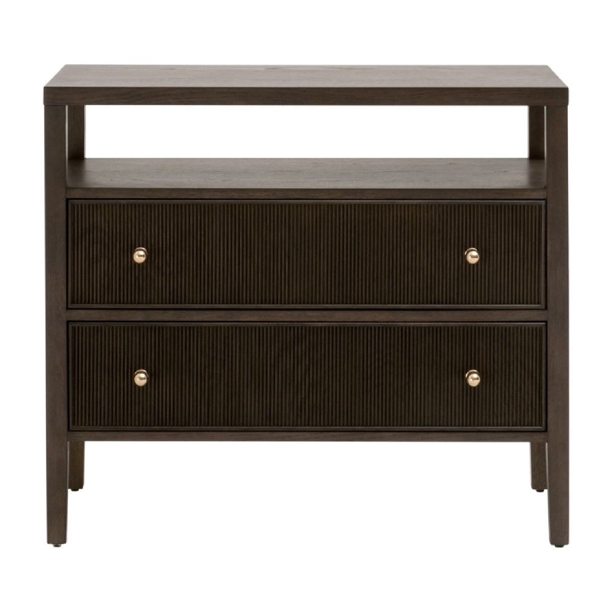 2-Drawer Oak Nightstand L | Oroa.com