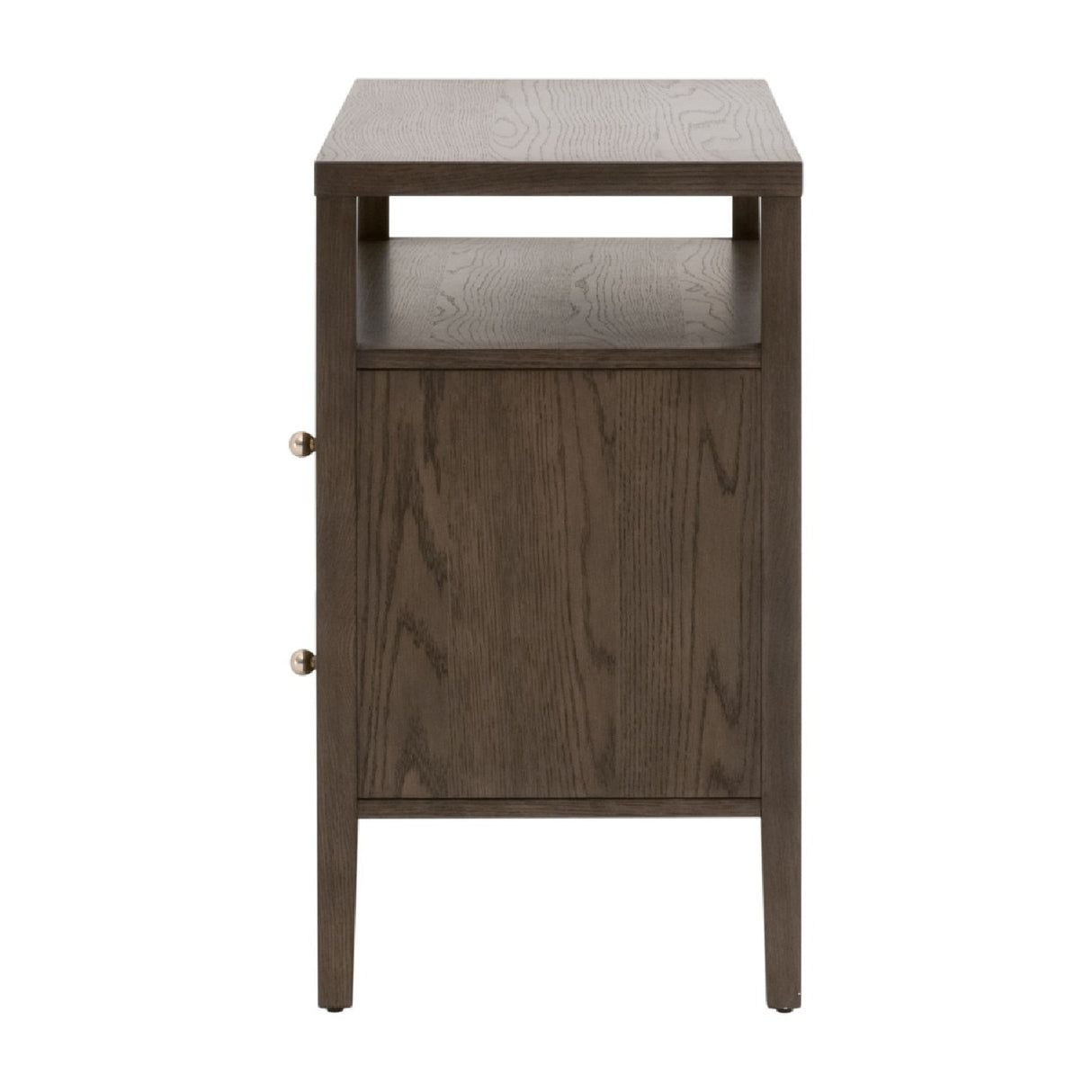 2-Drawer Oak Nightstand L | Oroa.com