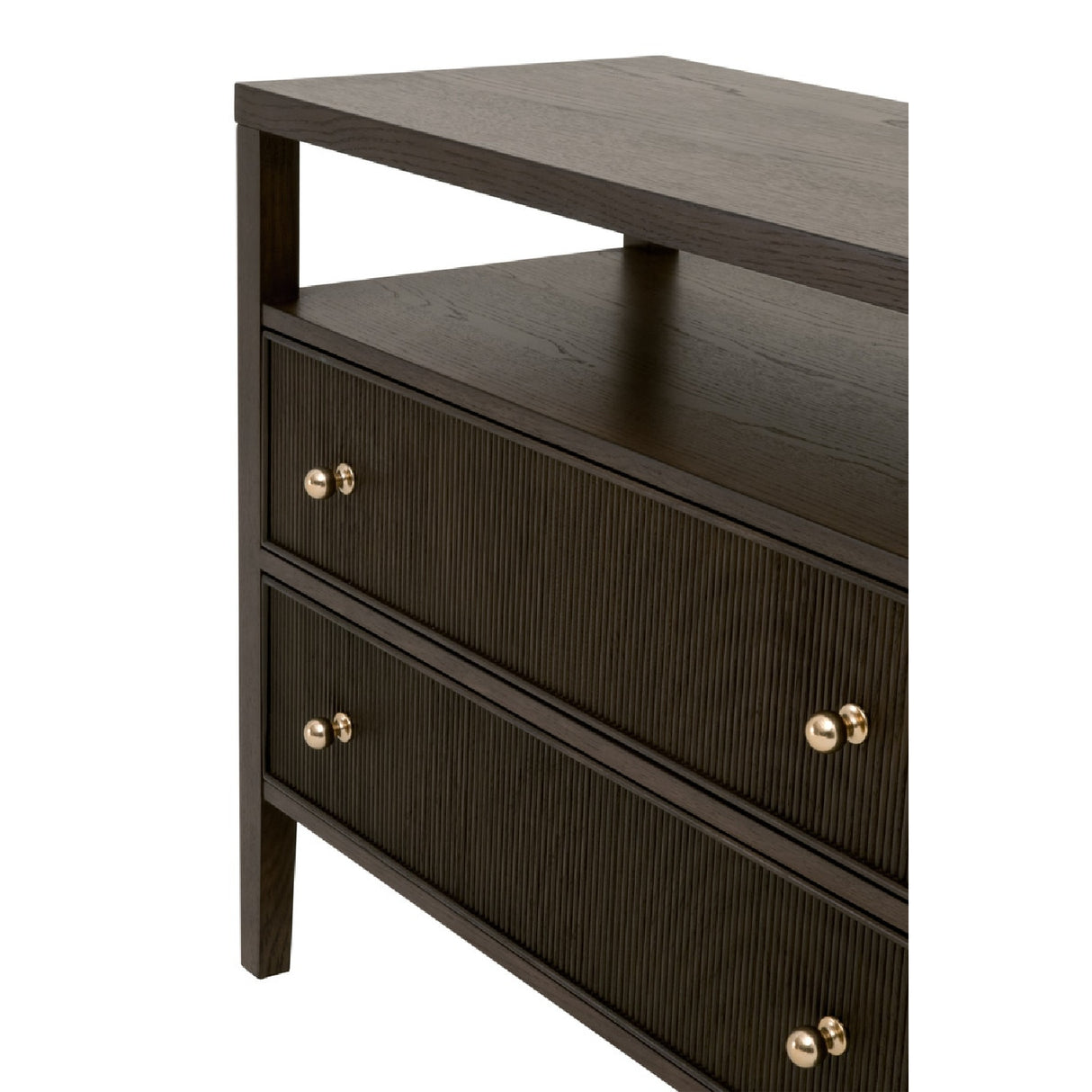 2-Drawer Oak Nightstand L | Oroa.com