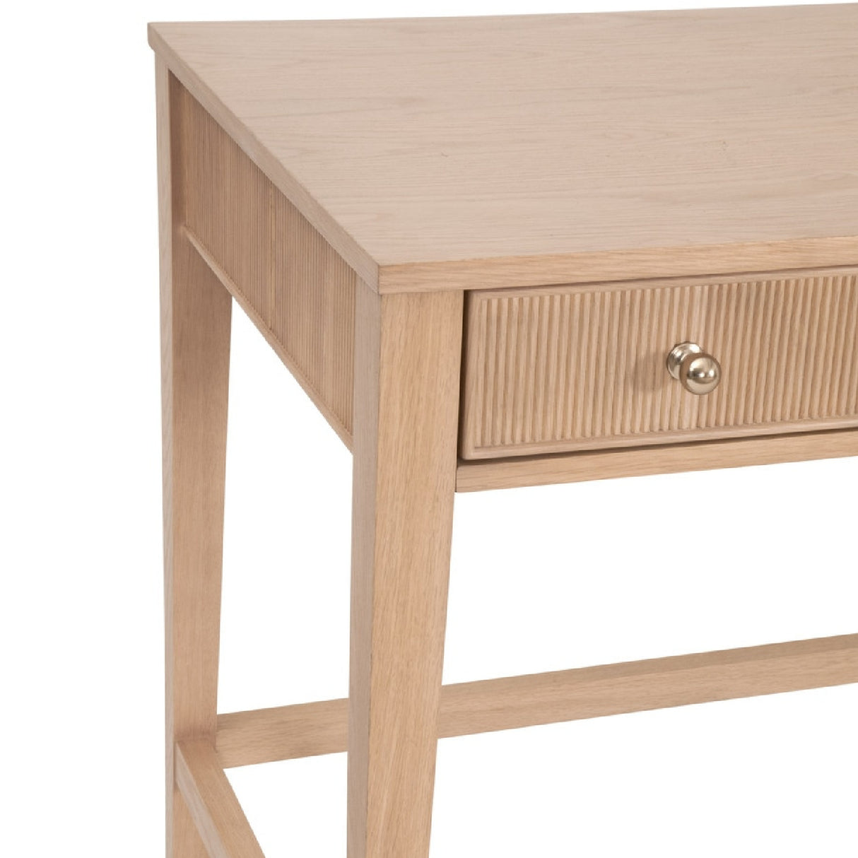 Natural Oak 3-Drawer Desk | Oroa.com