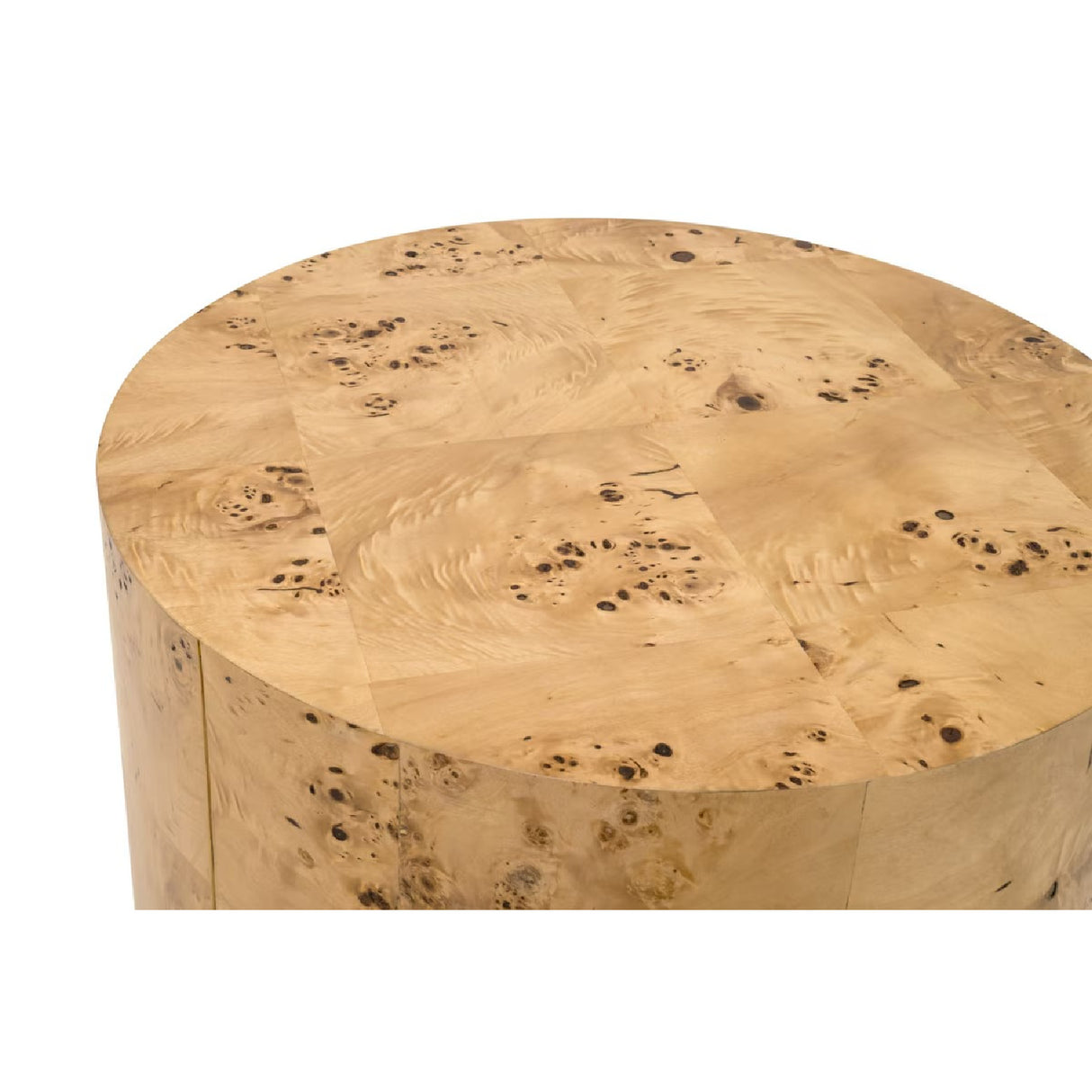 Burl Wood Cylindrical Accent Table | Oroa.com