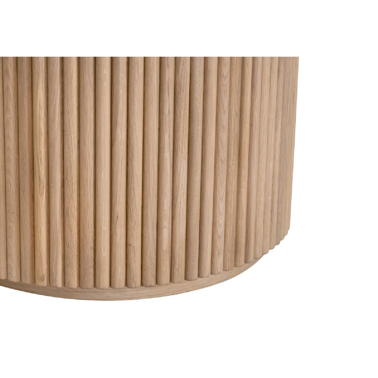 Round Natural Oak Dining Table | Oroa.com