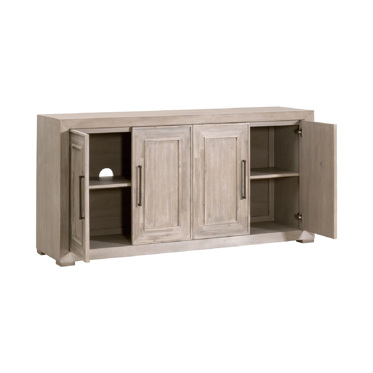 4-Door Acacia Media Sideboard | Oroa.com