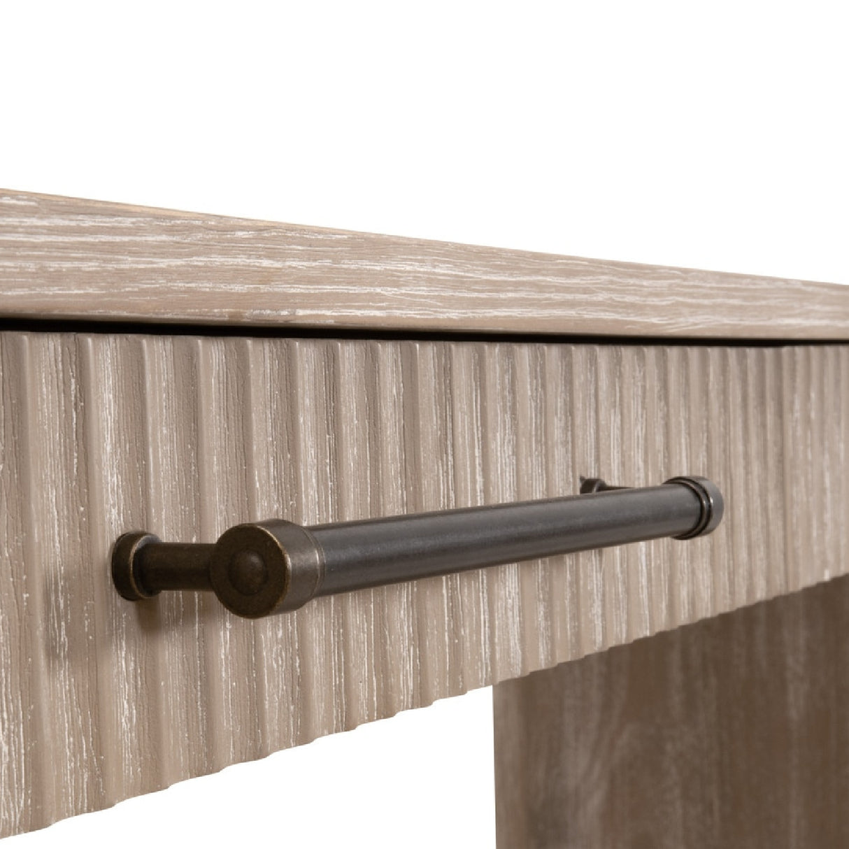 Gray Acacia 2-Drawer Console Table | Oroa.com