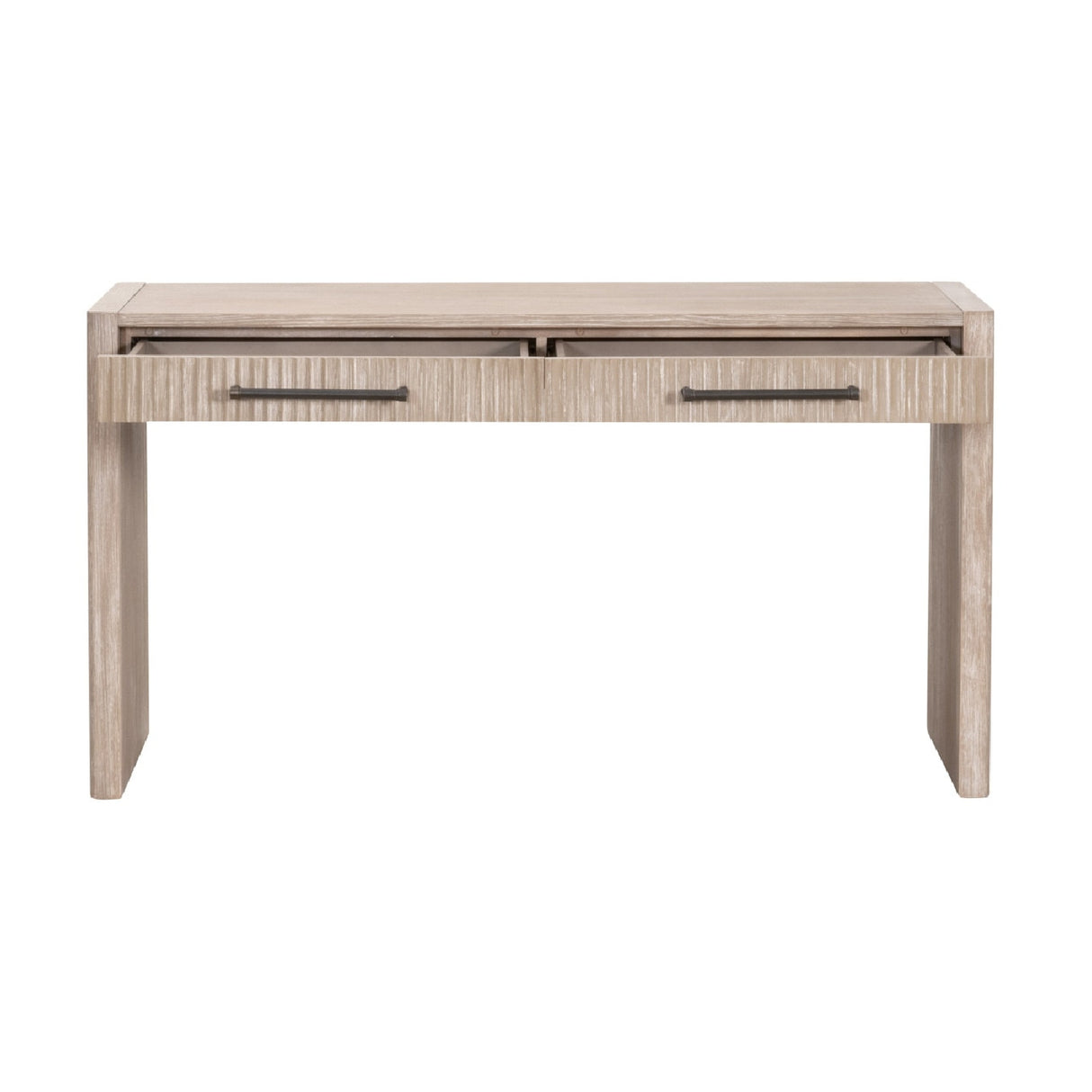Gray Acacia 2-Drawer Console Table | Oroa.com