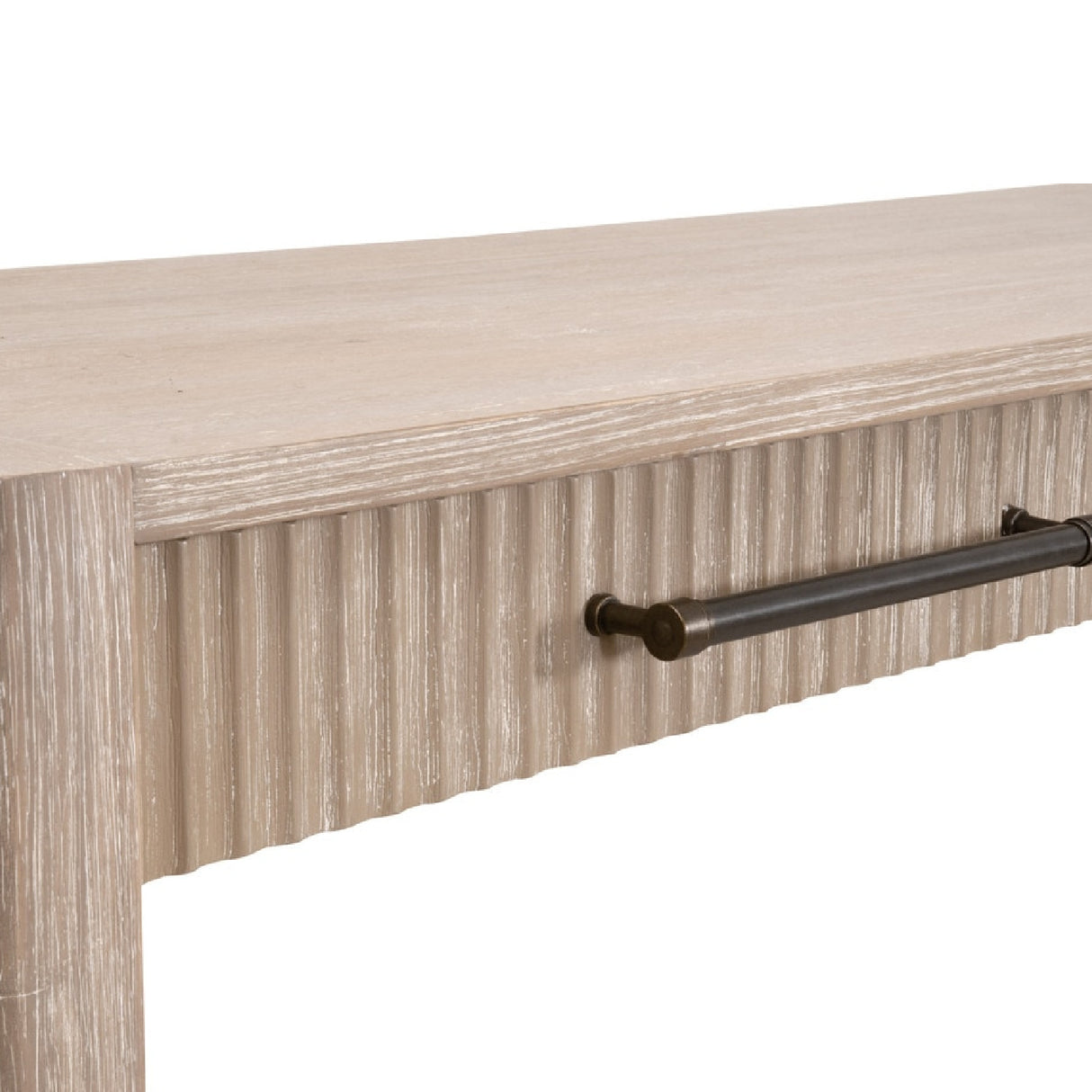 Gray Acacia 2-Drawer Console Table | Oroa.com