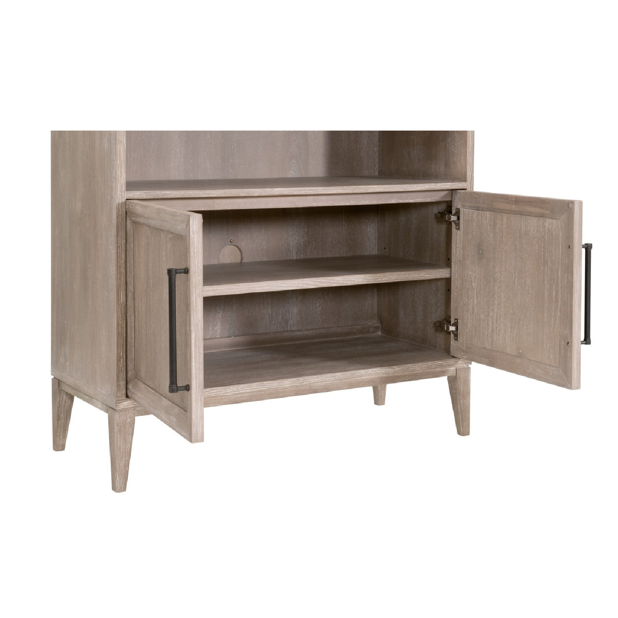Gray Acacia Arched Bookcase | Oroa.com