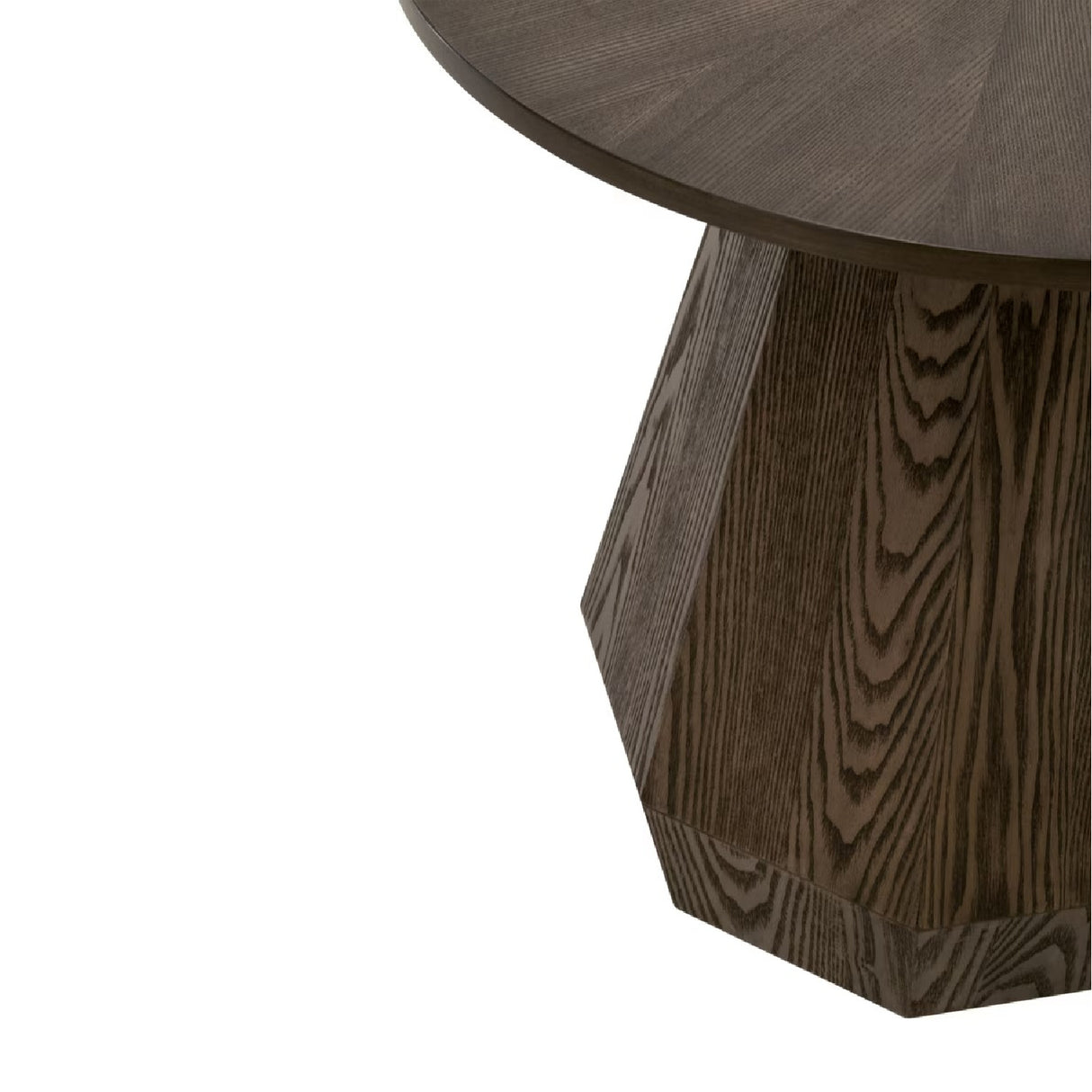 Round Wooden End Table | Oroa.com