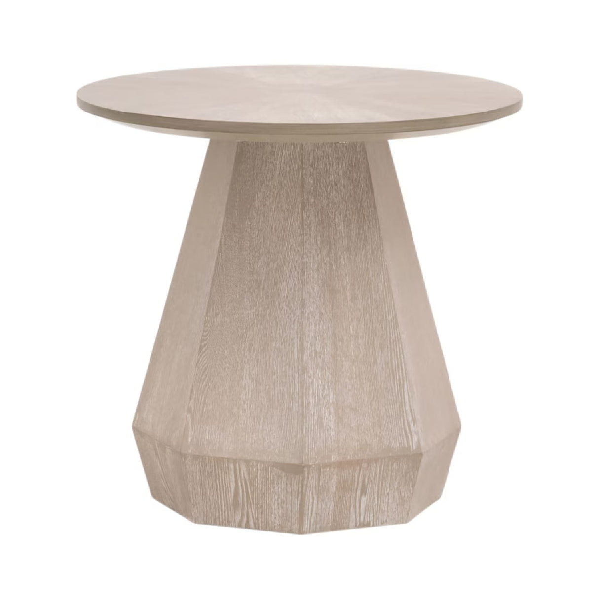 Round Wooden End Table | Oroa.com