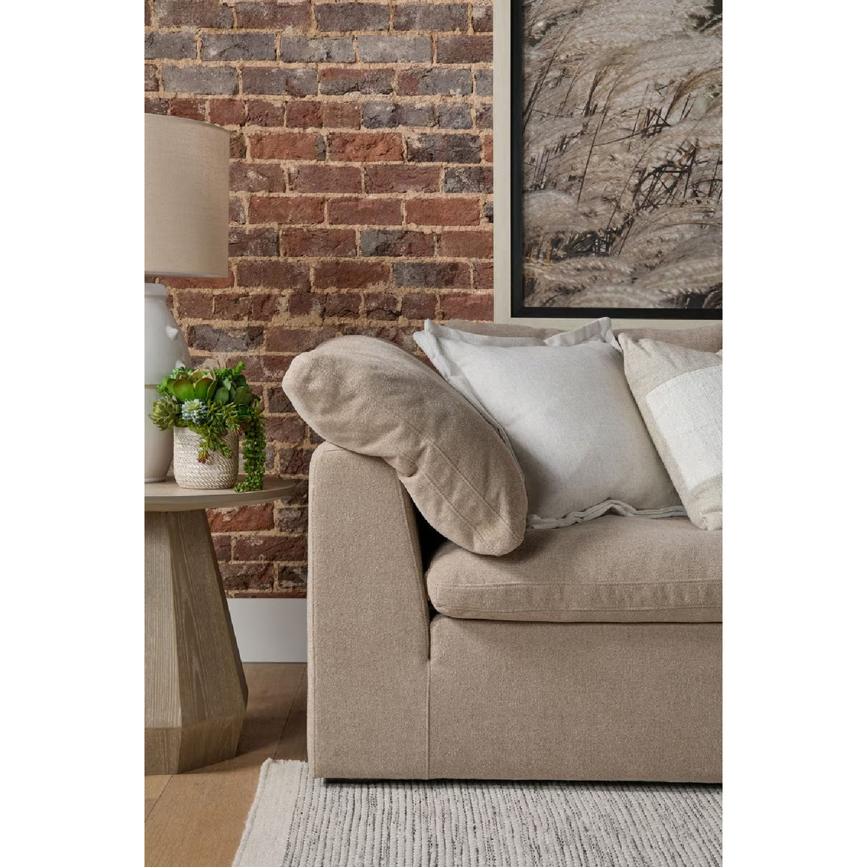 Round Wooden End Table | Oroa.com