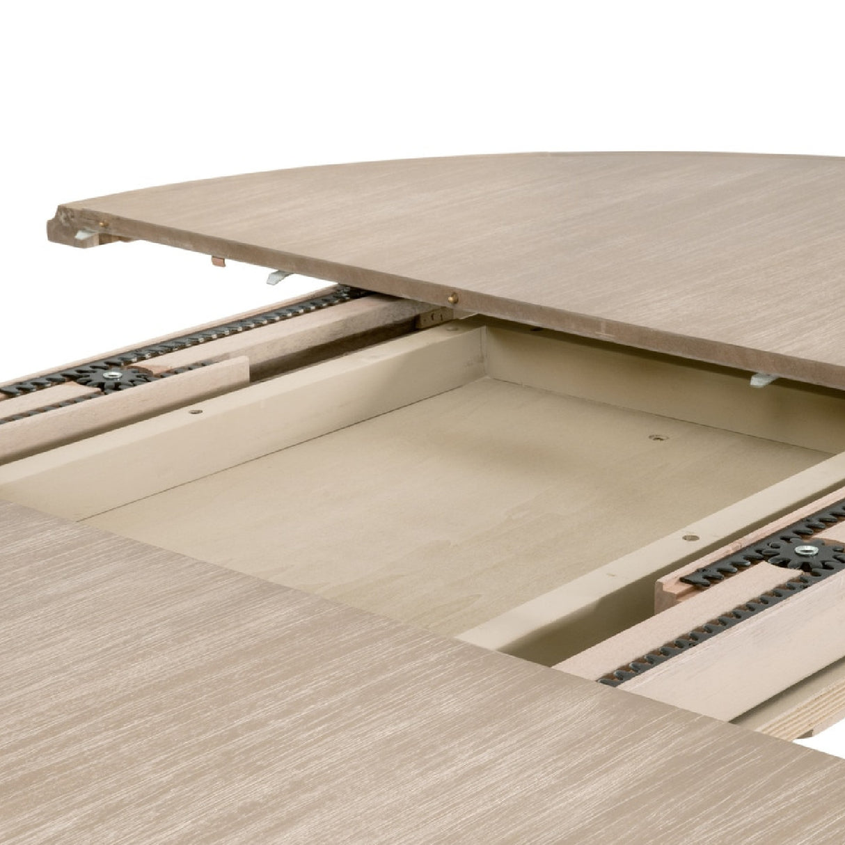 Gray Acacia Round Extendable Dining Table | Oroa.com