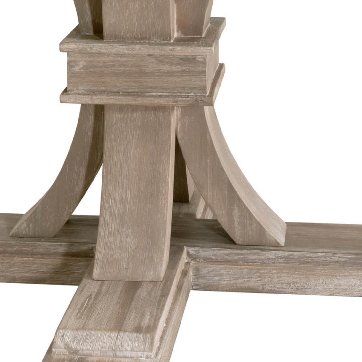 Gray Acacia Round Extendable Dining Table | Oroa.com
