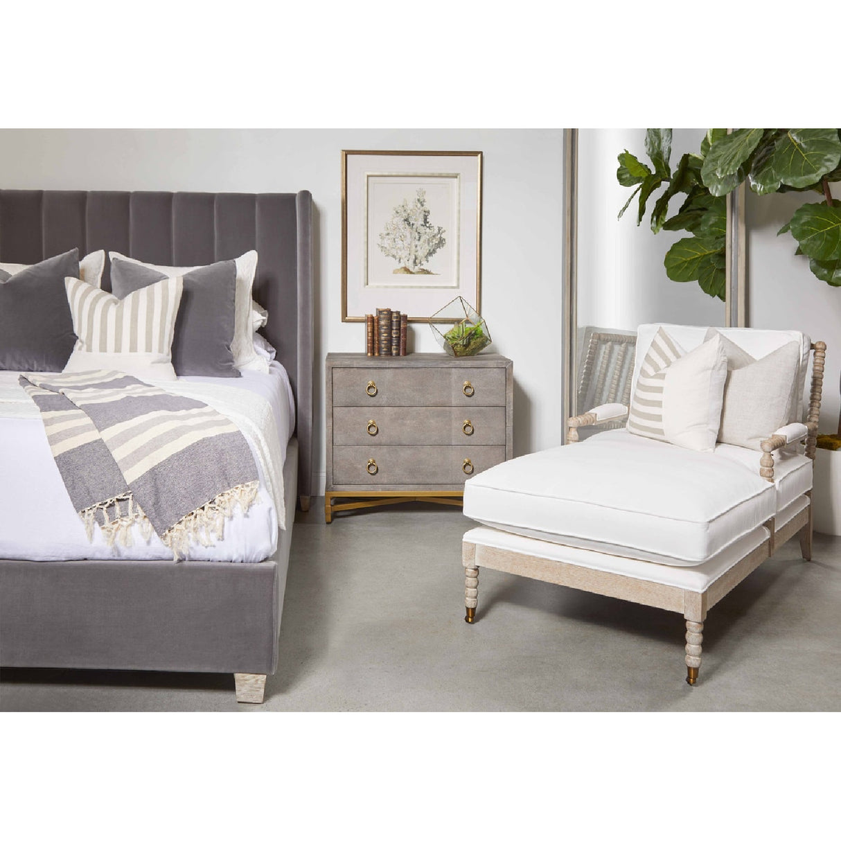Shagreen Drawer Nightstand | Oroa.com