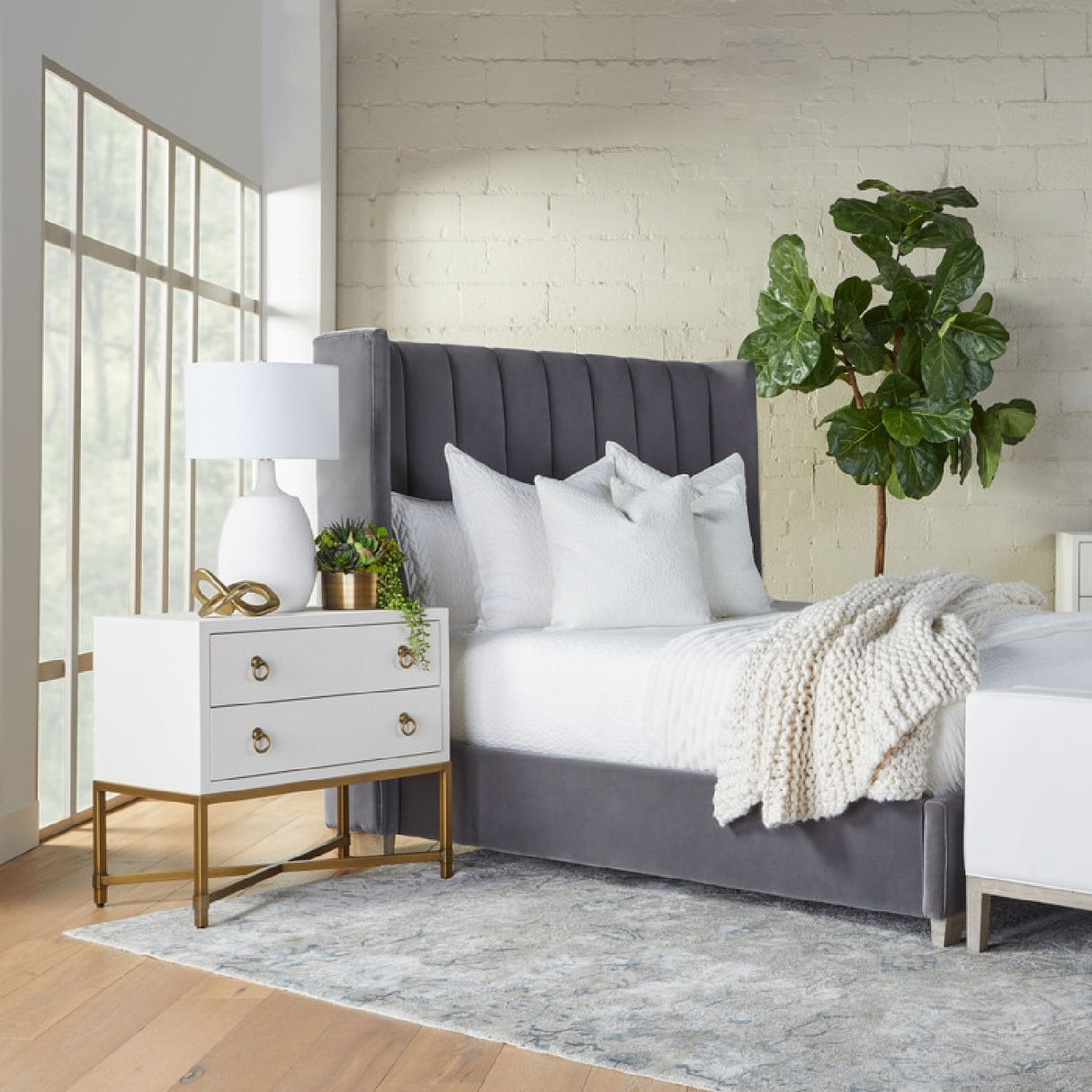 Shagreen Drawer Nightstand | Oroa.com